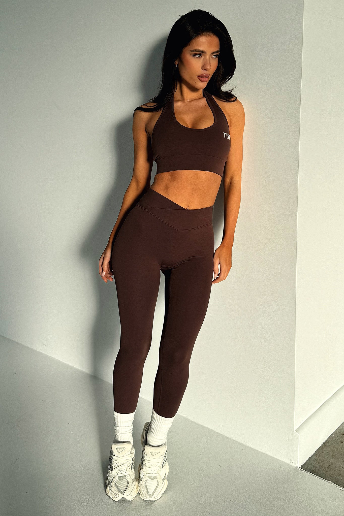 Kylo Sports Bra for Women - High Support Workout Top, Comfortable & Breathable, Brown - Perfect for Yoga, Running, Gym & Fitness Training