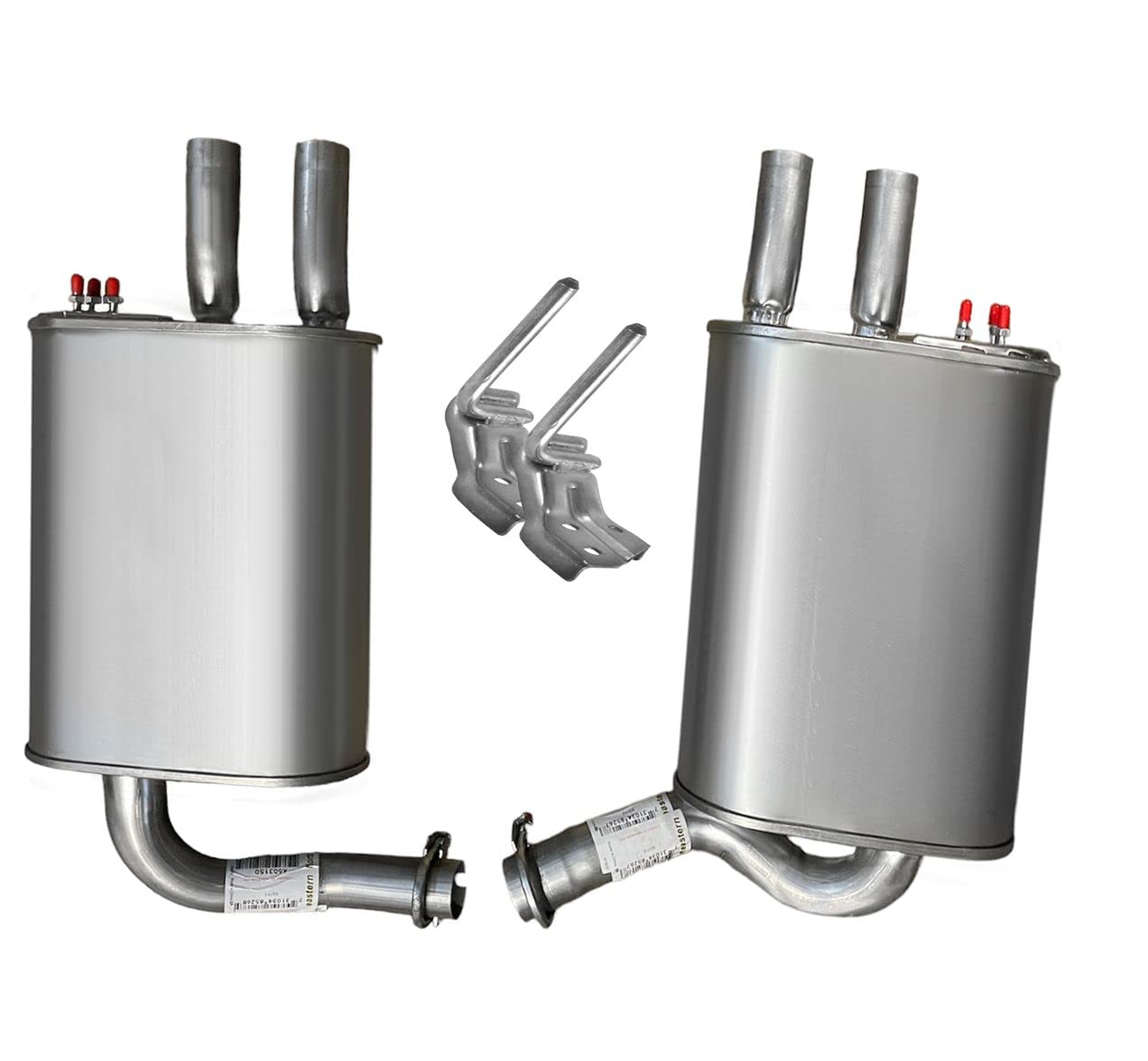 Northeastern Exhaust Direct Fit Resonator & Muffler Exhaust System Kit for Nissan Maxima 2004-2008 3.5L V6 - Includes Free Gasket, Clamps & Hangers - Perfect for Performance Upgrade & Smoother Ride