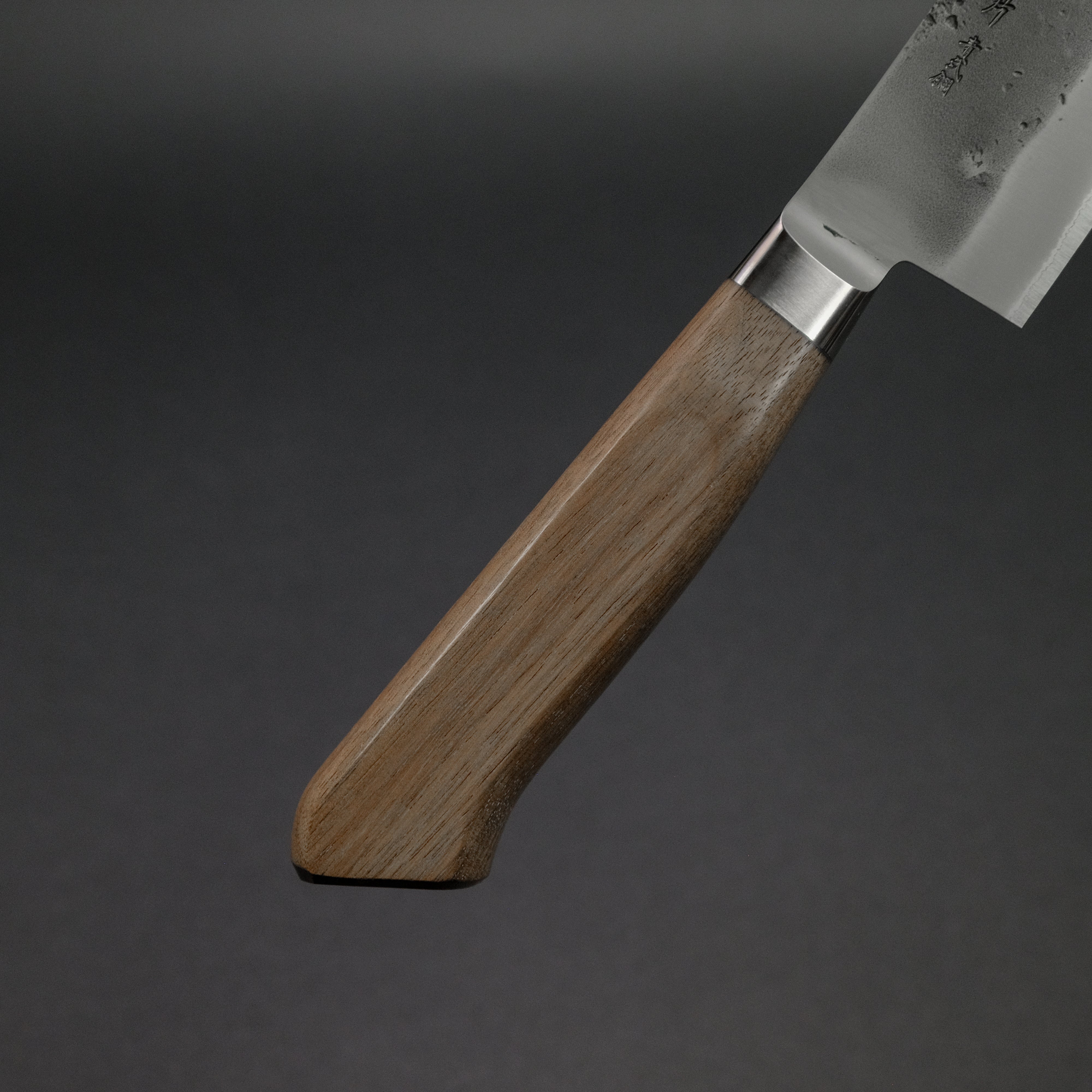 Hitohira TD Blue #2 Stainless Clad Nashiji Yo Santoku 170mm Walnut Handle Japanese Chef Knife - Perfect for Slicing, Dicing & Precision Cooking in Professional & Home Kitchens