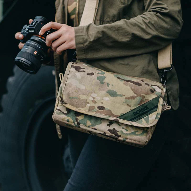 Domke F 5XB Camouflage Shoulder Bag & Belt Bag - Durable Camera Bag for Photographers, Travel & Outdoor Adventures