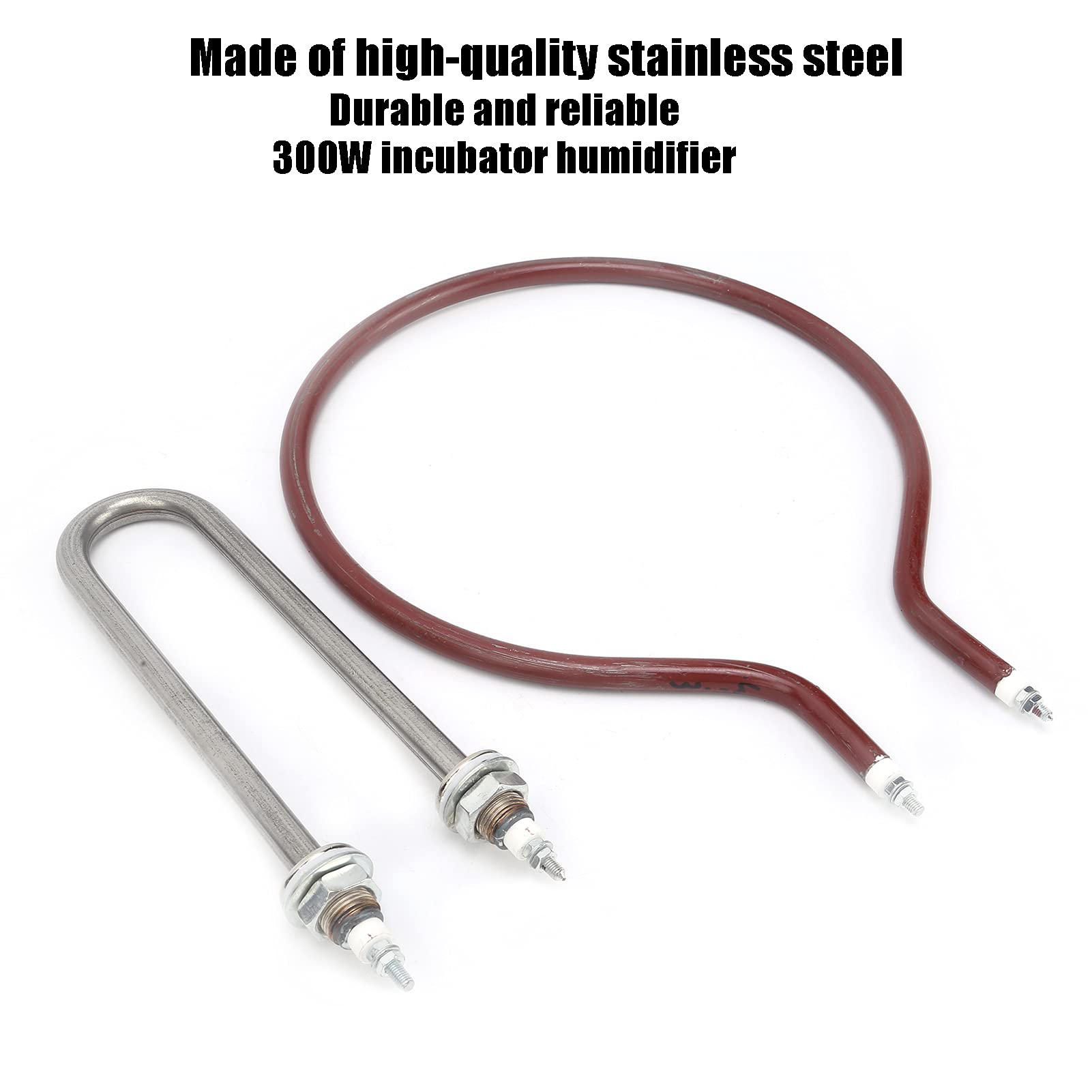 ENZZ Stainless Steel Tube Heater for Egg Incubators - Perfect for Chicken, Duck & Goose Eggs - Ideal for Poultry Farming and Hatching Projects