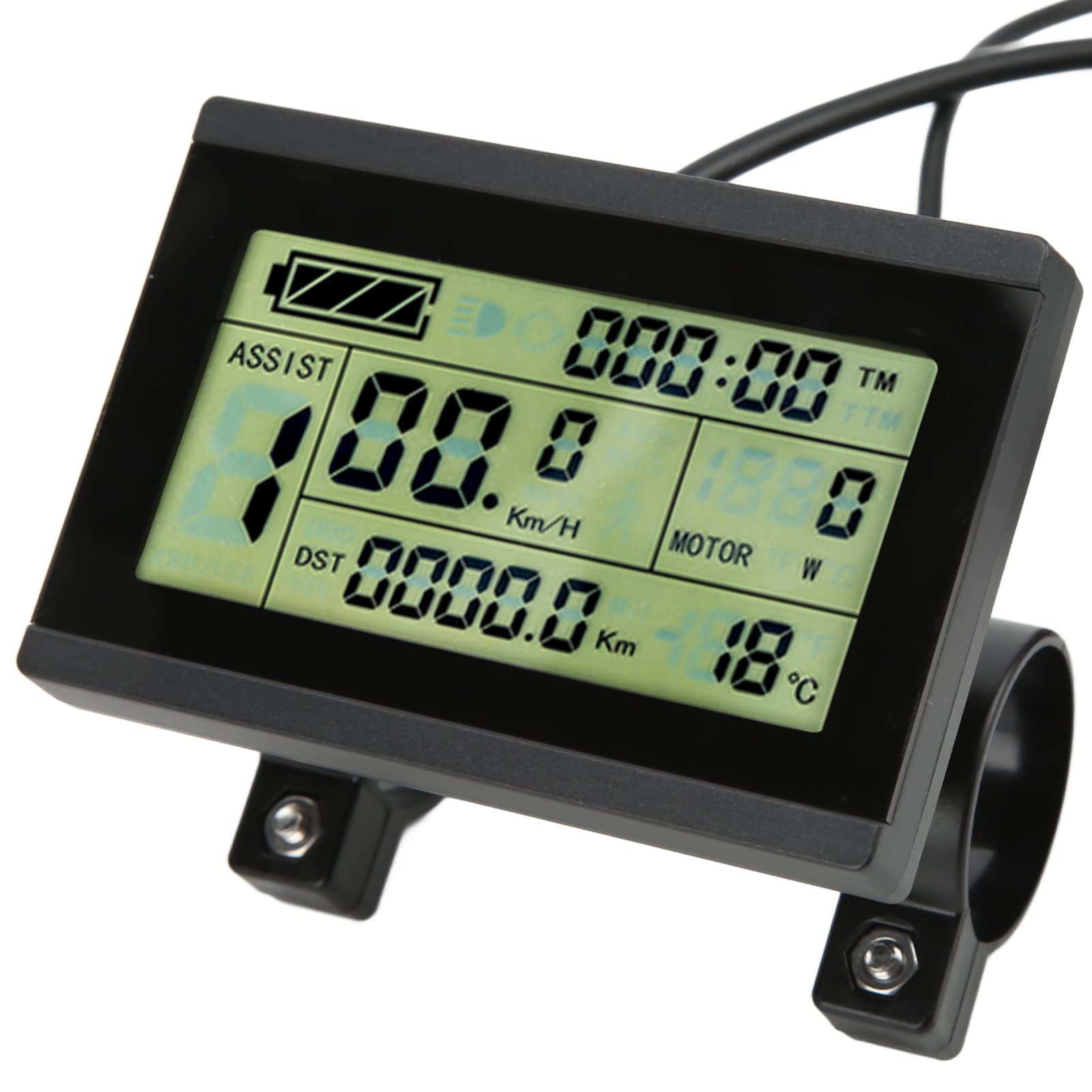 72V KT LCD3 Waterproof Ebike LCD Display Control Panel - Multifunction Power Energy Meter with SM Connector for Electric Bike Conversion & Bicycle Modification - Perfect for DIY E-Bike Upgrades & Performance Monitoring