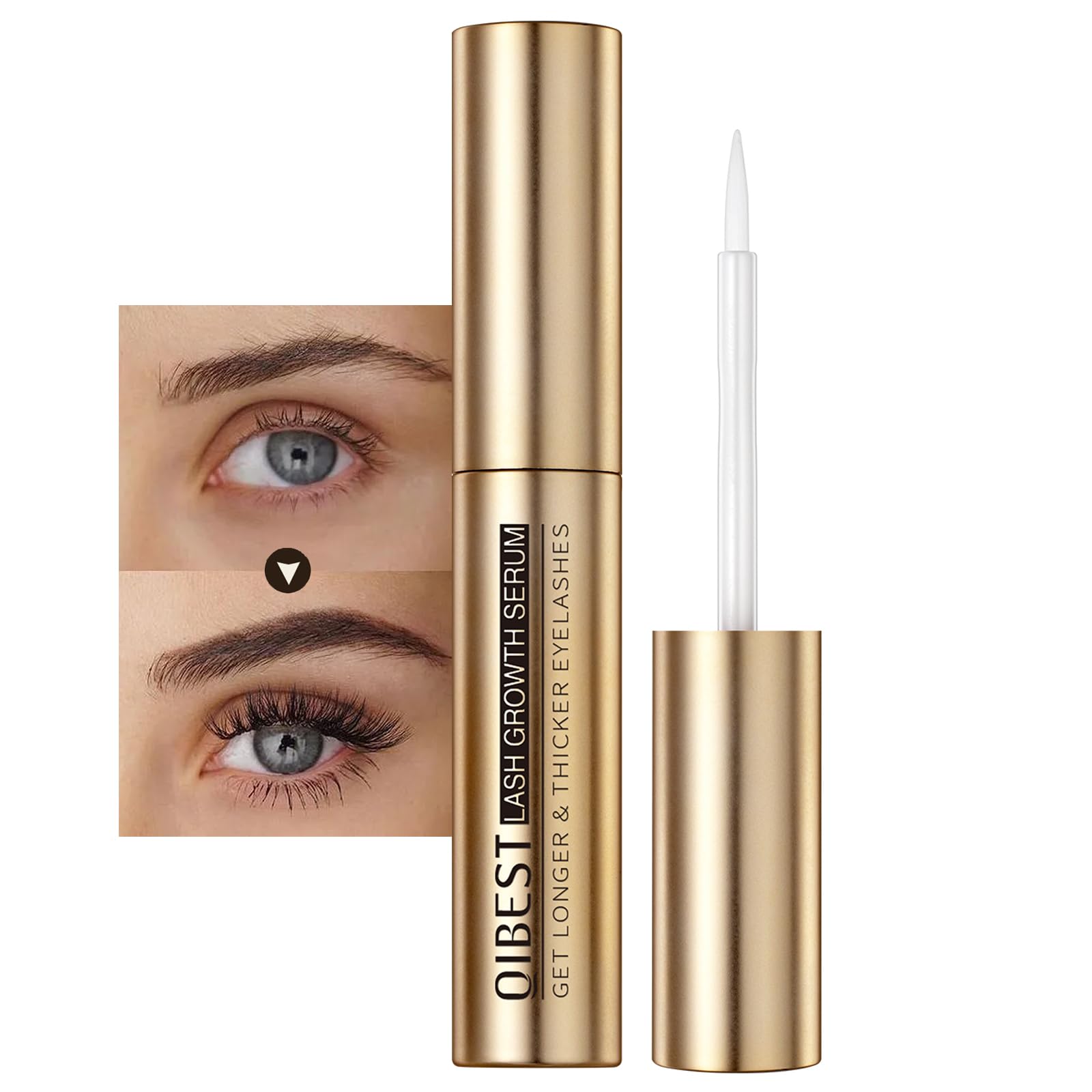 Best Eyelash Growth Serum for Thicker & Longer Lashes - Natural Lash Enhancer for Extensions & Brow Growth | Perfect for Nighttime Routine & Special Occasions