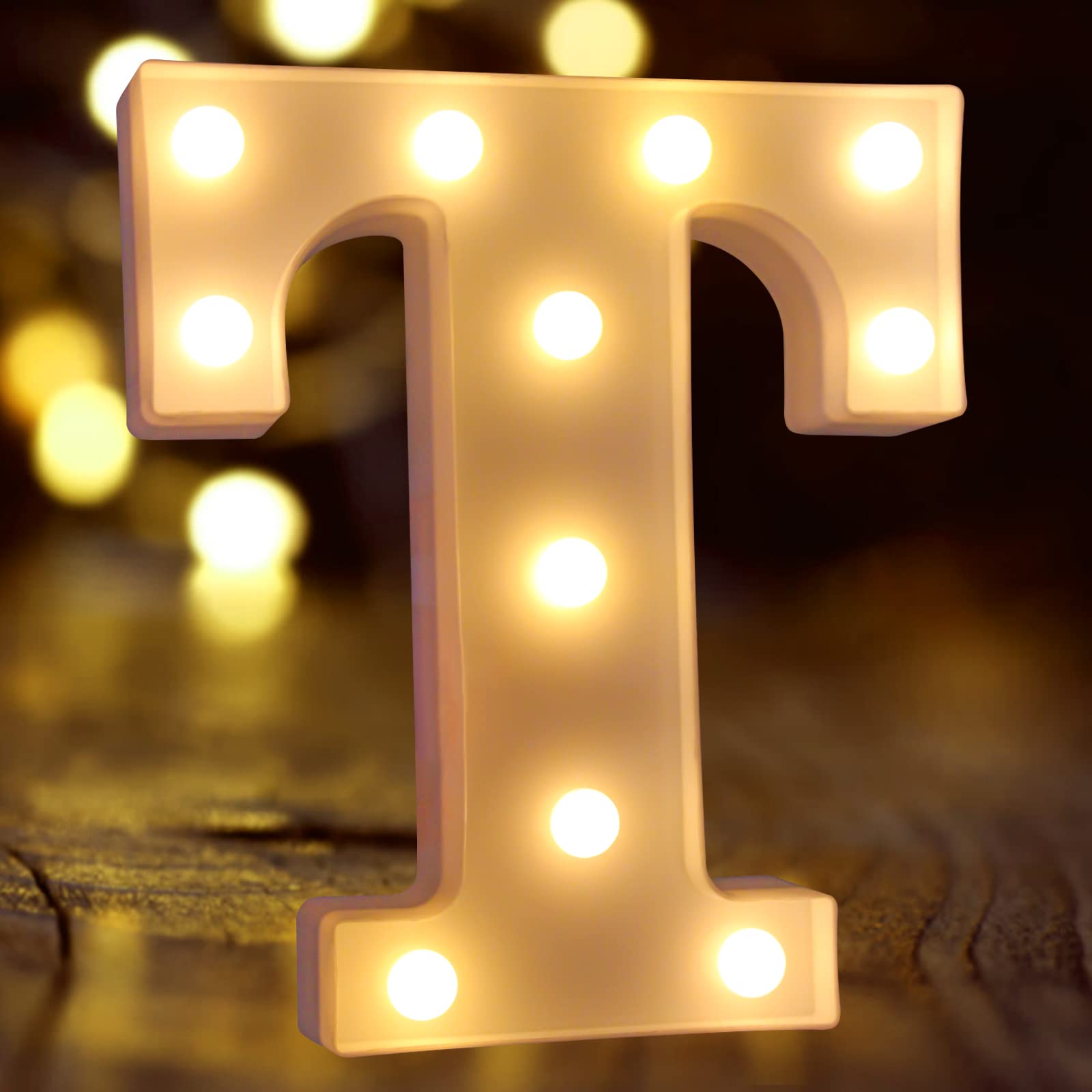 Laerjin Marquee LED Light Up Letters & Numbers - Decorative Wedding Birthday Christmas Party Sign for Home Bar Night Light - Perfect for Wedding Backdrops, Birthday Decor, and Holiday Lighting