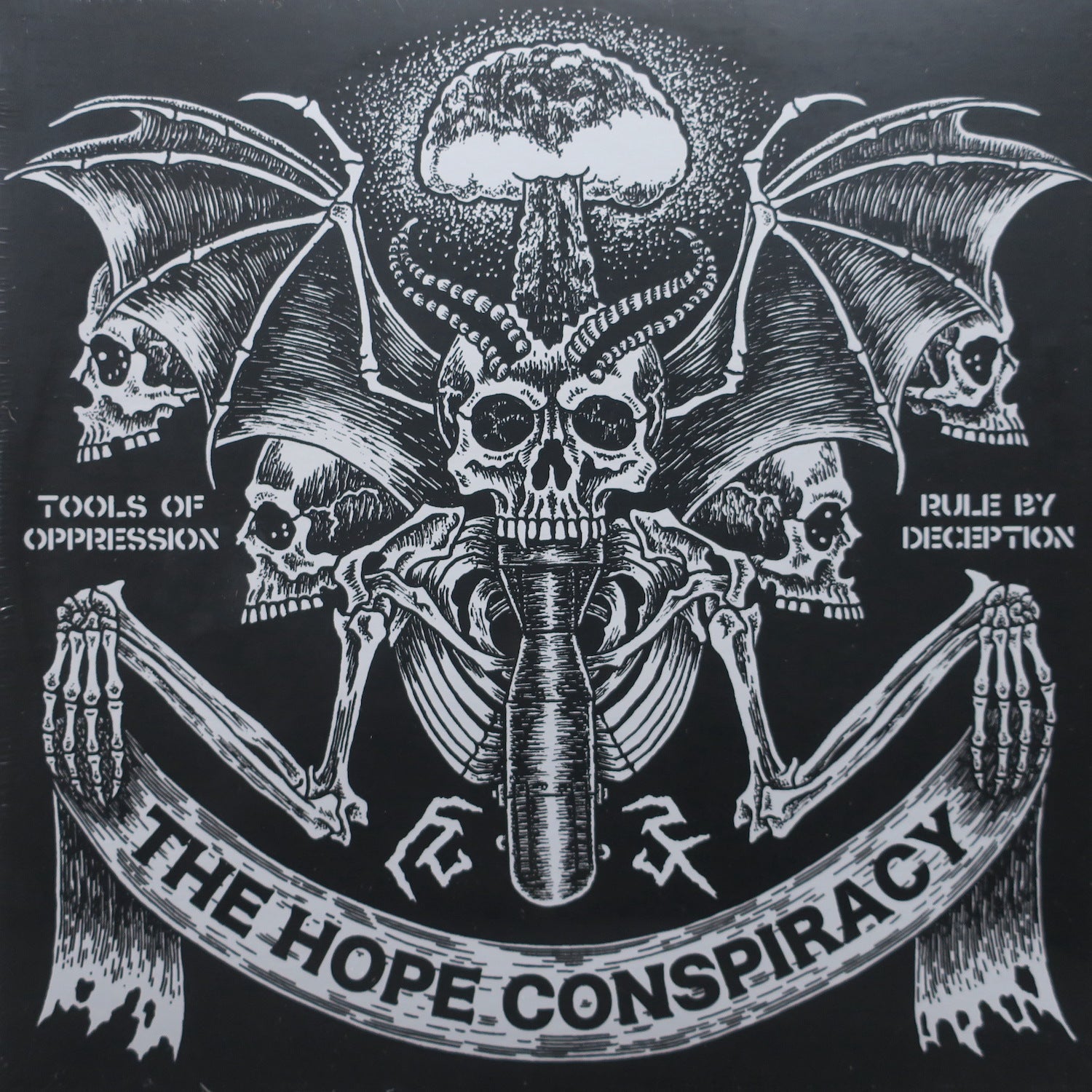 HOPE CONSPIRACY 'Tools Of Oppression/Rule By Deception' Vinyl LP Record - Punk Rock Music Album for Collectors & Music Lovers - Perfect for Home Listening & Vinyl Collections