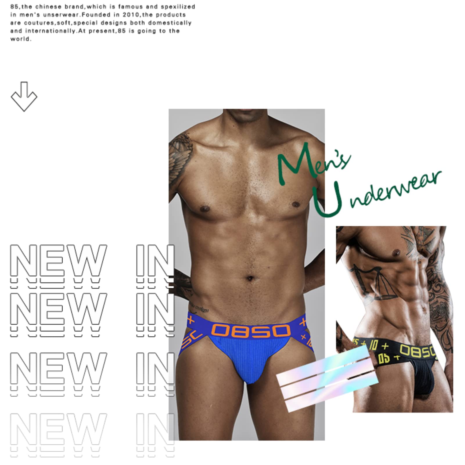 Men's Jockstrap Underwear - Breathable Cotton Pouch Thong Briefs for Sports & Active Wear - Gay & Athletic Support Underpants for Gym, Running & Daily Comfort