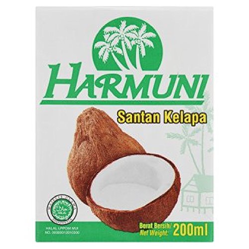 Harmuni Premium Coconut Milk 200ml (9 Packs) - Dairy-Free, Vegan, Gluten-Free for Smoothies, Baking & Cooking