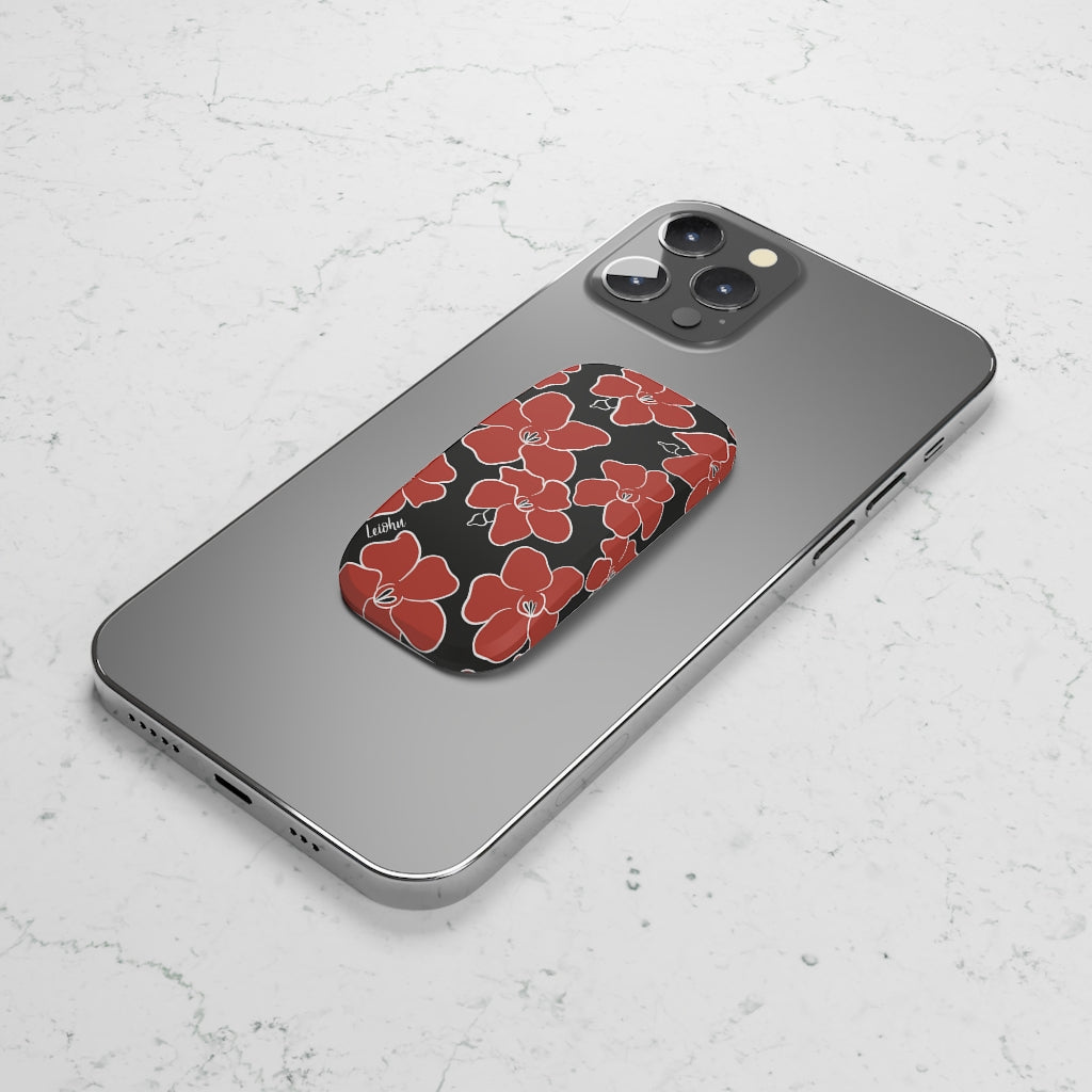 Vintage Puakenikeni Flower Retro Phone Grip - Non-Slip Phone Holder for iPhone, Samsung & Smartphones - Perfect for Selfies, Gaming & Daily Use