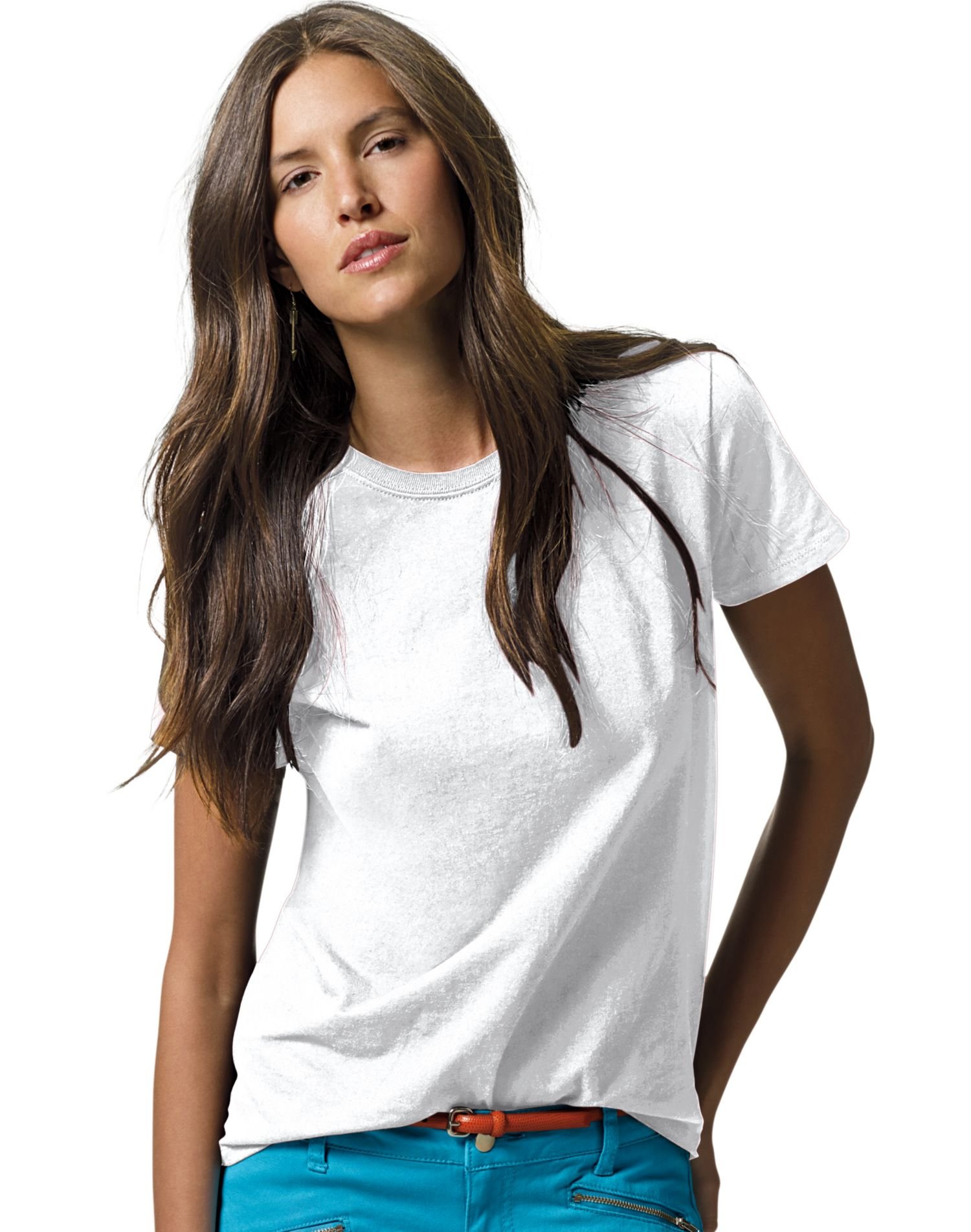 Hanes Women's ComfortSoft Crewneck T-Shirt - Soft Cotton Casual Tee for Everyday Wear, Lounge, and Workout