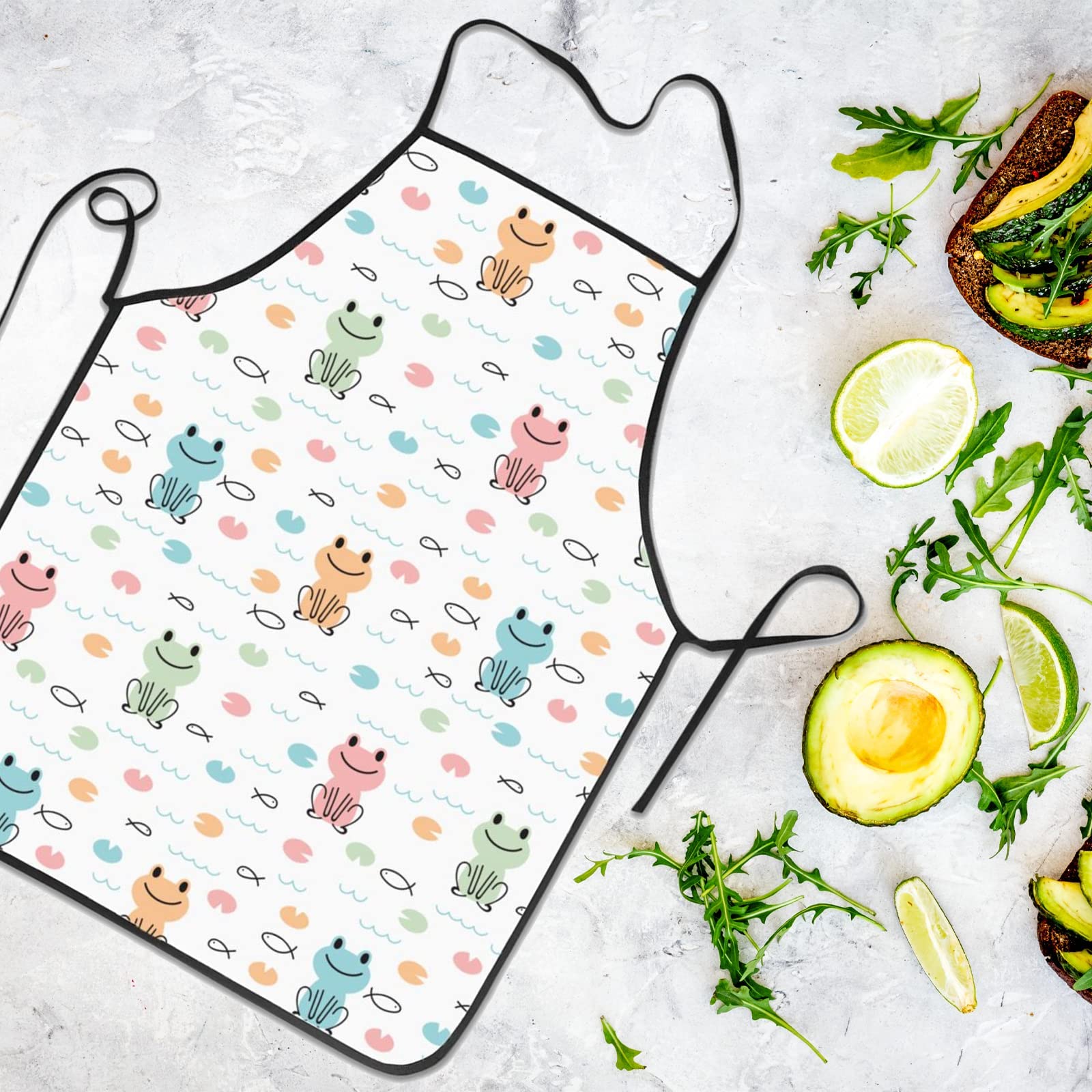 Stylish Watercolor Cats & Butterflies Apron - Cute Kitchen Cooking, Baking, BBQ & Gardening Apron for Women - Perfect for Home Chefs, Bakers & Outdoor Grilling