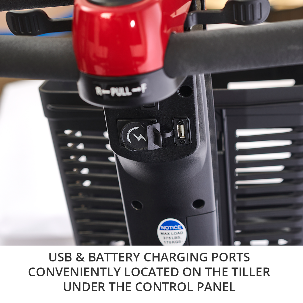 Golden Technologies BuzzAround LX 3-Wheel Travel Scooter - Lightweight Mobility Scooter for Adults & Seniors - Perfect for Shopping, Travel & Outdoor Activities