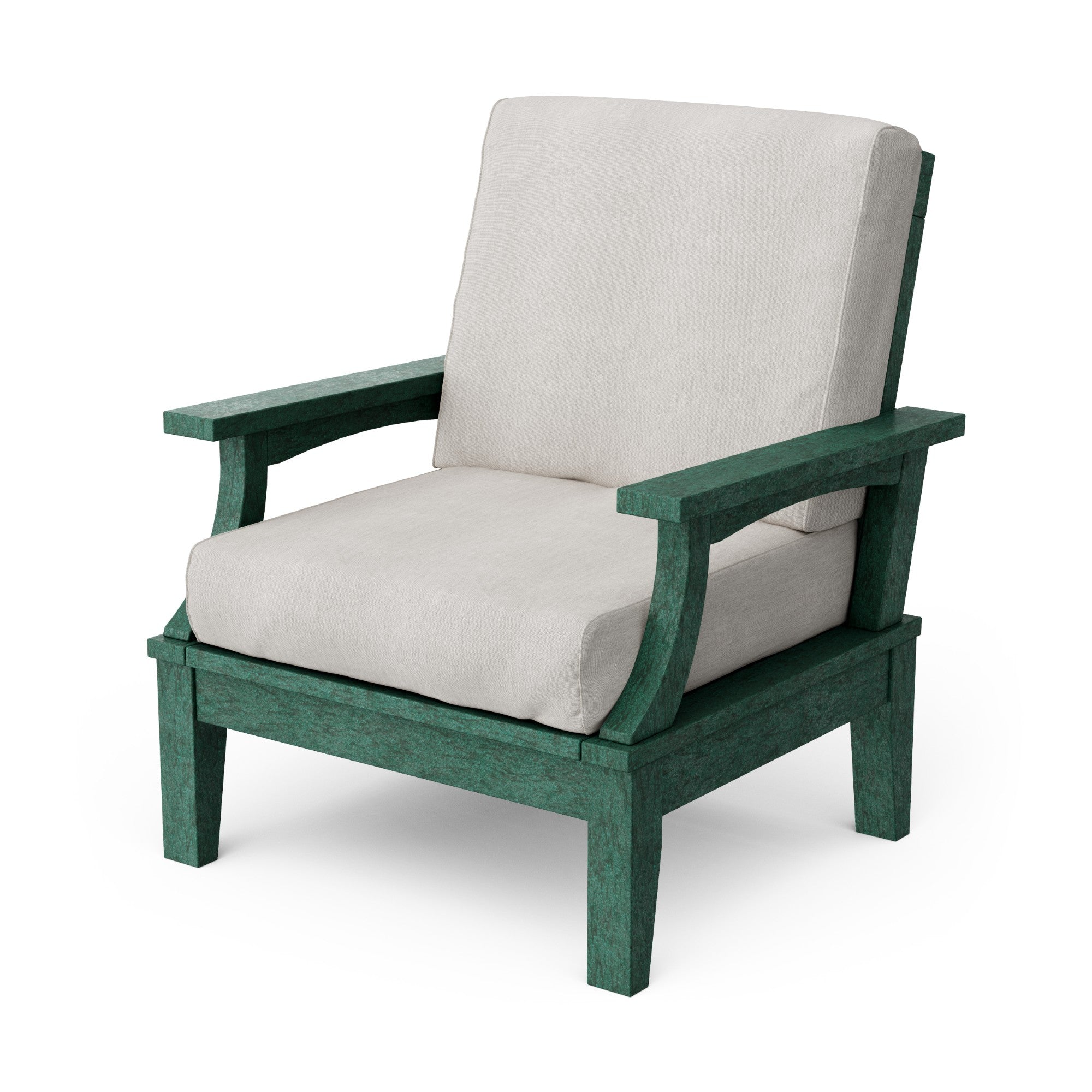 Heritage Deep Seating Patio Chair with Weather-Resistant Cushions - Outdoor Lounge Furniture for Garden, Poolside & Backyard Relaxation