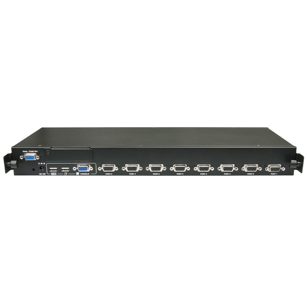 LINDY 8-Port LCD KVM Switch with USB & Audio Support - Ideal for Multi-Computer Workstations, Data Centers & Server Management