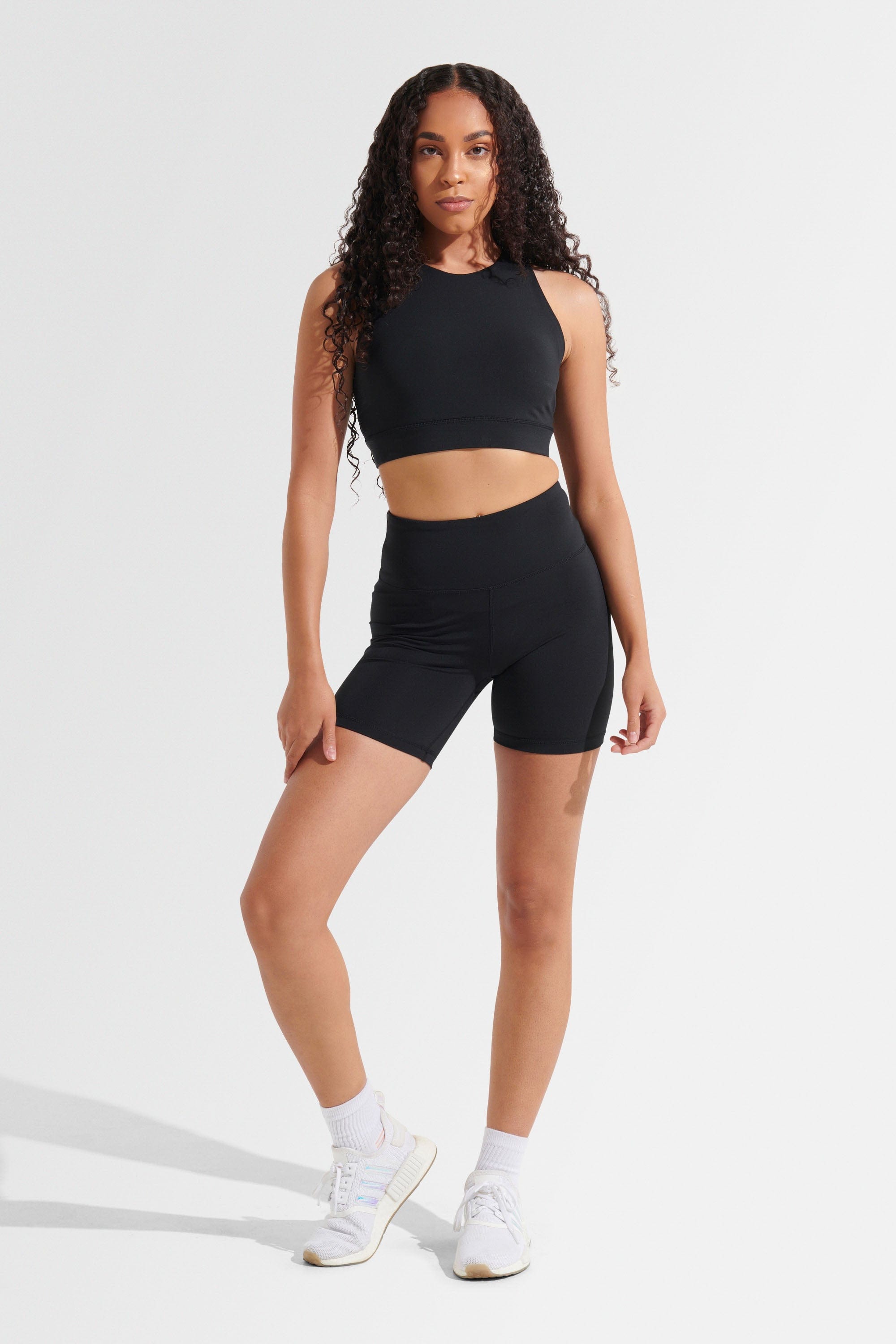 All For It Shorts - Women's High Waisted Athletic Running Shorts for Workout & Yoga | Comfortable & Breathable Black Activewear