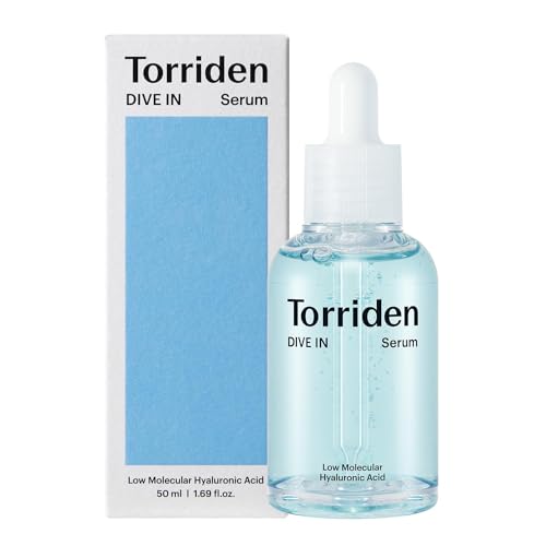 Torriden DIVE-IN Low Molecule Hyaluronic Acid Serum 50ml - Deep Hydration, Wrinkle Reduction, Korean Skincare for Dry & Sensitive Skin | Perfect for Daily Moisturizing & Nighttime Routine
