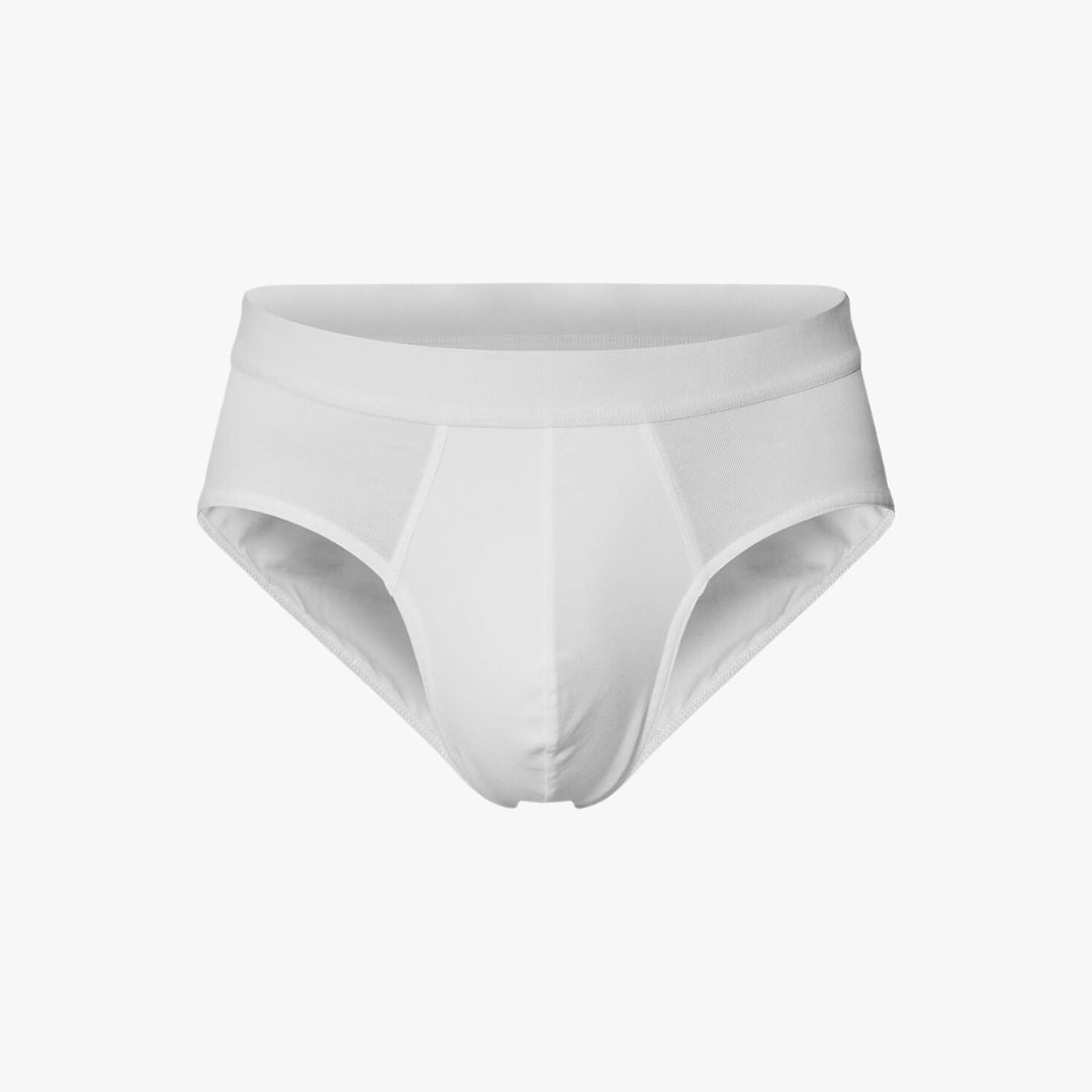 3 Pack Men's Underwear Briefs - Soft Cotton White Boxer Shorts for Everyday Comfort & Support - Perfect for Work, Gym & Lounge Wear