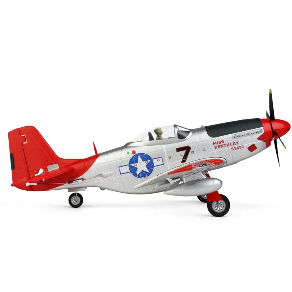 WLTOYS XK A280 560mm P51 Mustang RC Airplane - 2.4GHz 4CH EPP Fighter with 3D/6G System & LED Lights - Ready to Fly (RTF) - Perfect for Outdoor Flying, Aerial Stunts, and RC Hobby Enthusiasts