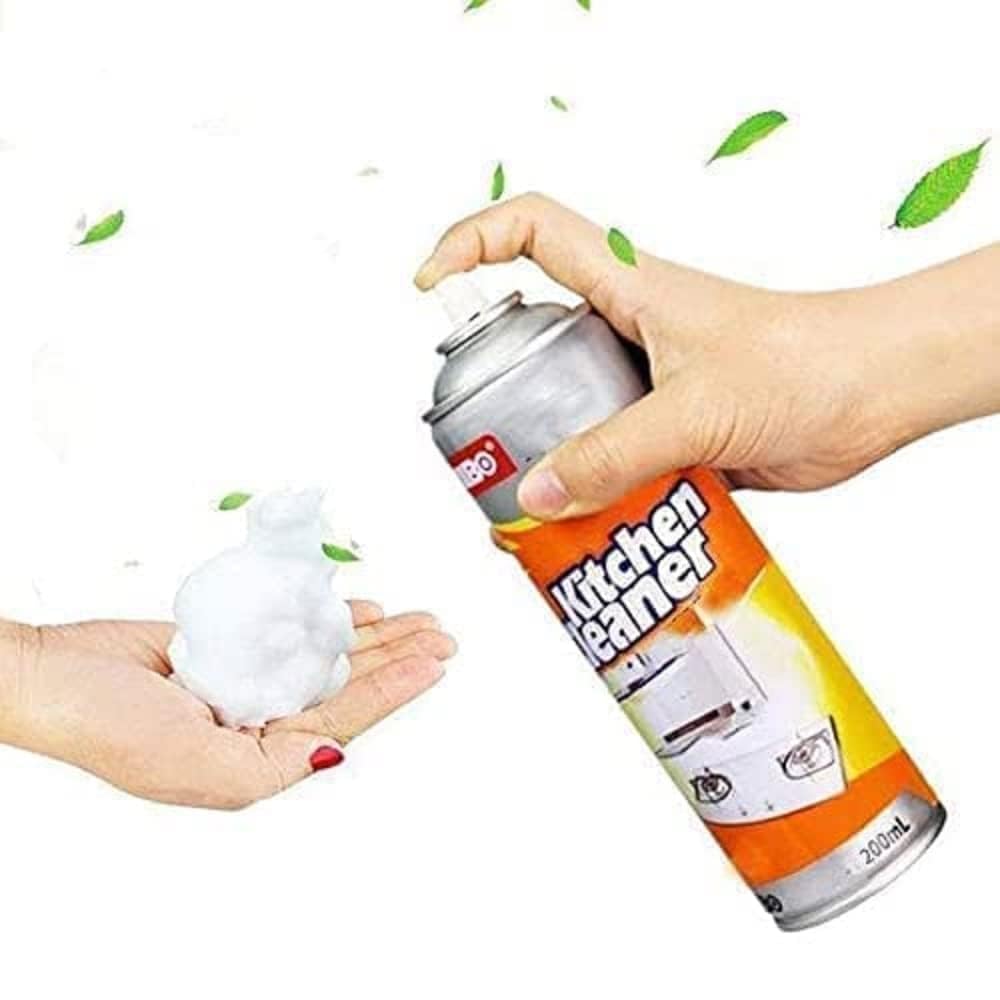 R RICH OLIVE Multipurpose Kitchen Cleaner Spray - 500ml Foam Degreaser for Oil, Grease & Stains | Effective for Chimney, Countertops, Stovetops & Appliances | All-Purpose Bubble Cleaner for Home & Restaurant Use