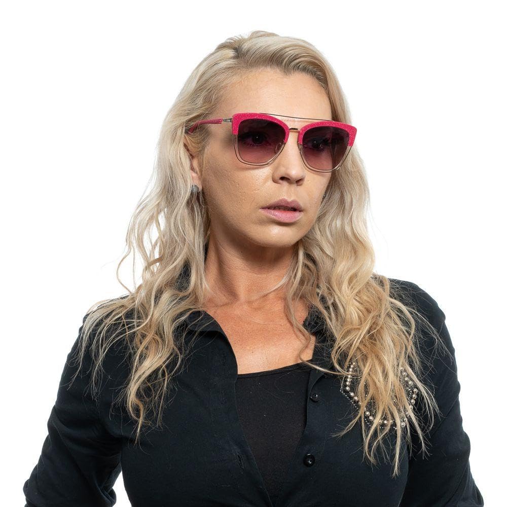 SPL618548FFX Polarized Fashion Sunglasses for Women - Gold Frame Police Style UV Protection - Perfect for Driving, Beach & Outdoor Activities