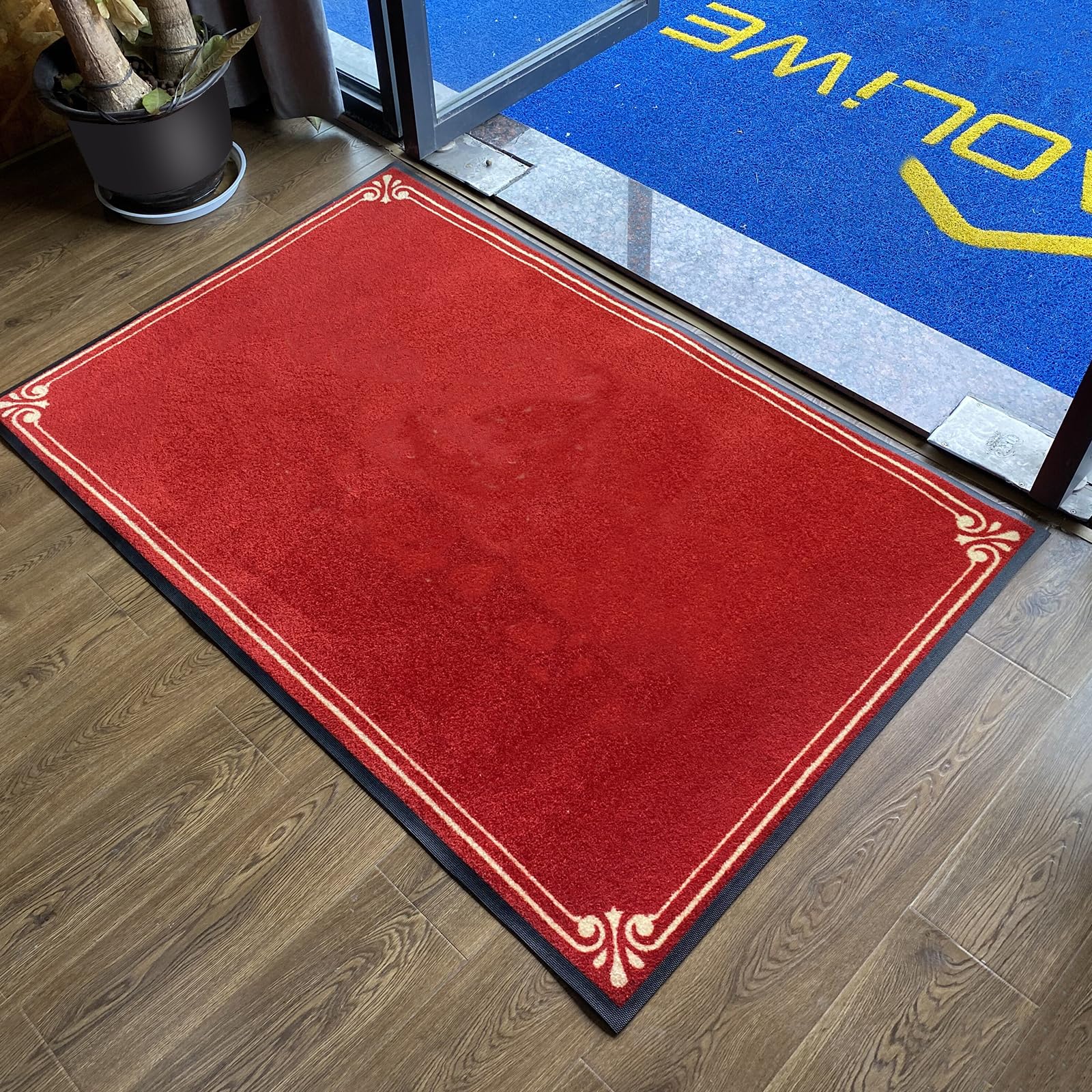 Custom Logo Commercial Door Mat - 6' x 4' Heavy Duty Entrance Rug for Business, Hotel & Home - 11mm Thick Indoor/Outdoor Floor Mat - Perfect for Elevators, Doorways & High Traffic Areas
