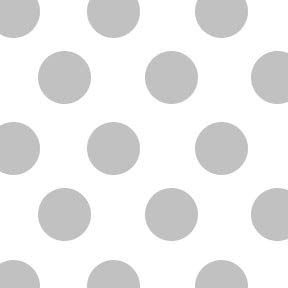 White with Silver Dots