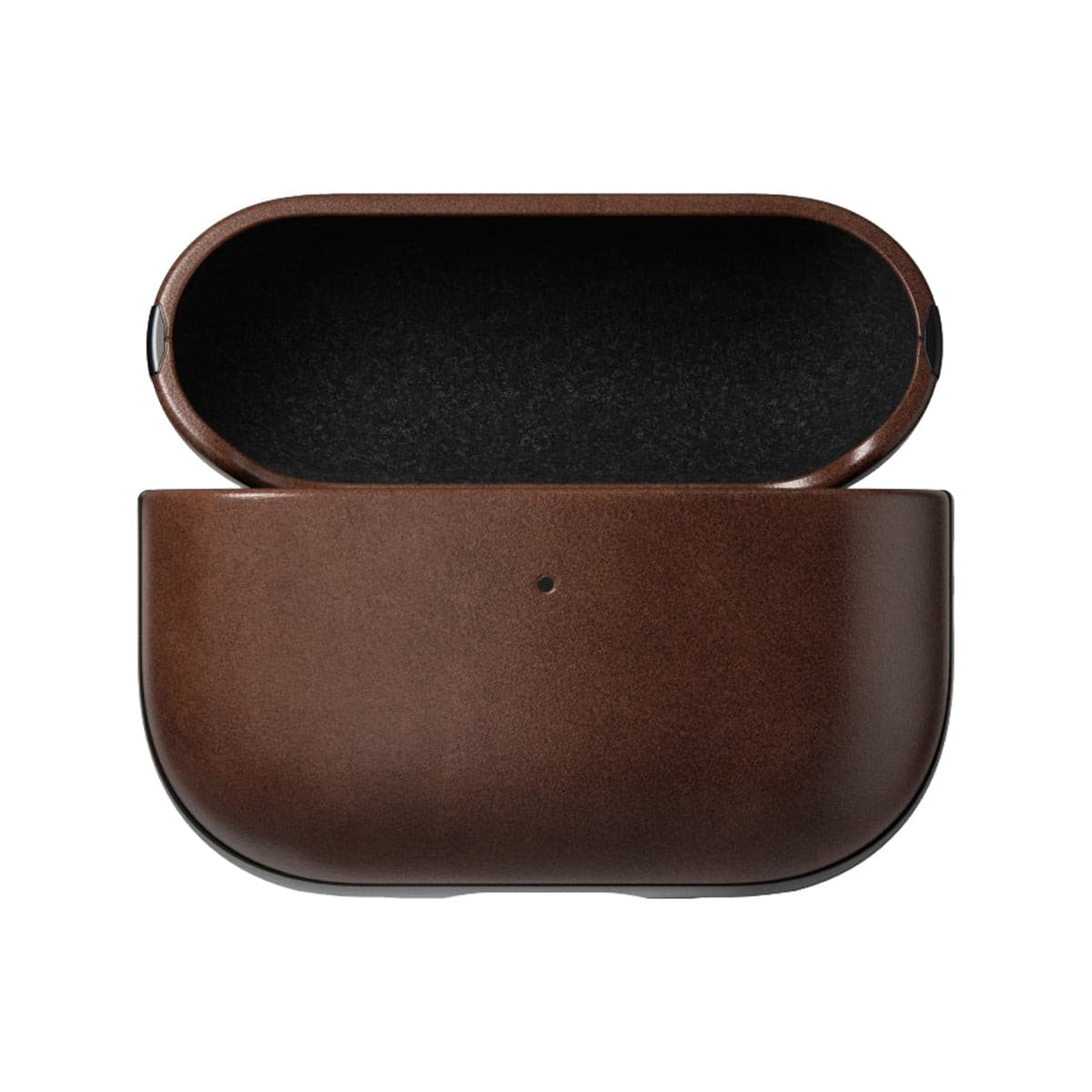 Premium Nomad Modern Leather Case for AirPods Pro 2 - Genuine Rustic Brown Horween Leather - Protective & Stylish Cover for Travel, Work & Everyday Use