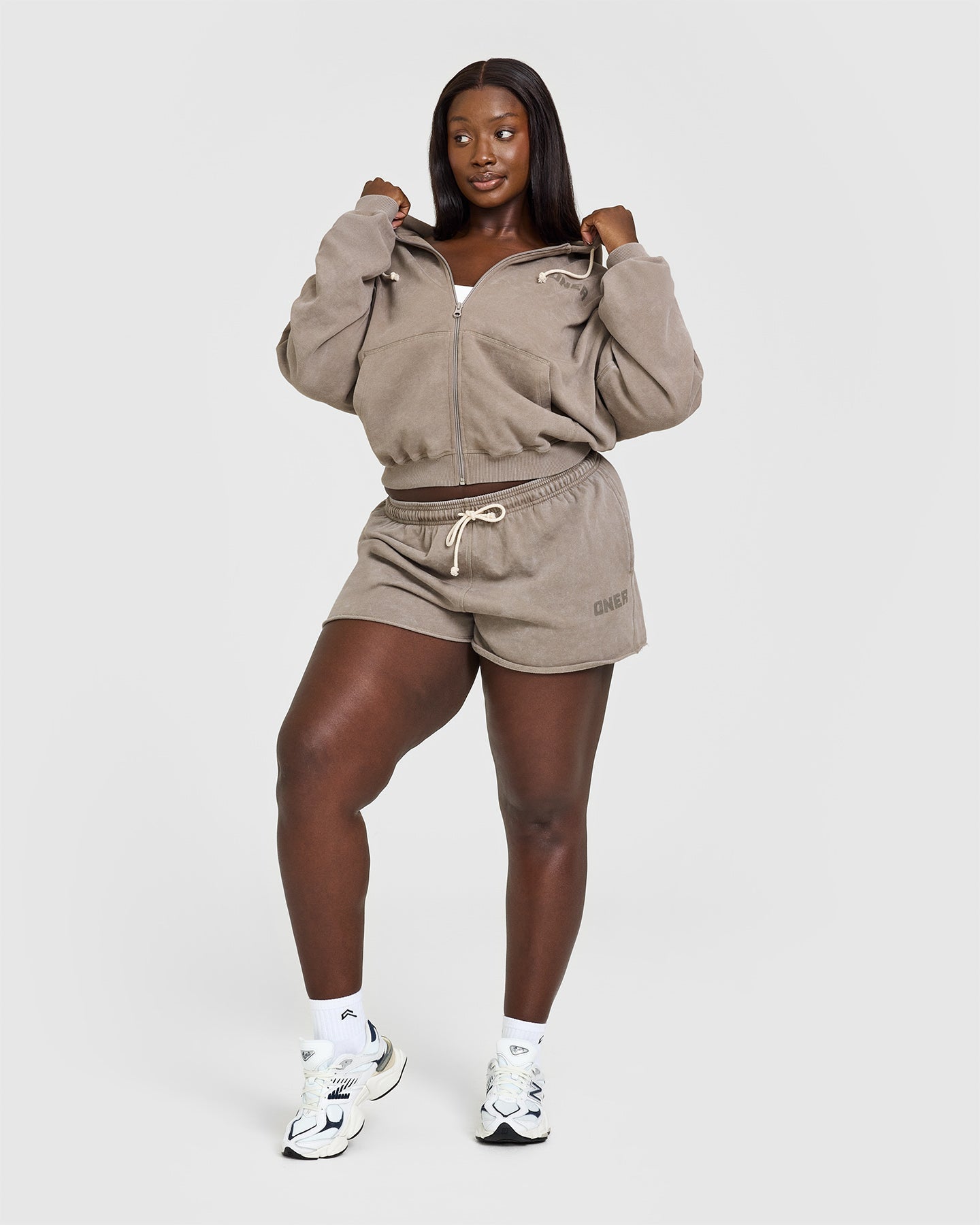 Raw Lounge Oversized Zip Hoodie for Women & Men | Soft Washed Warm Sand Pullover | Cozy Casual Wear for Home, Travel & Outdoor Activities
