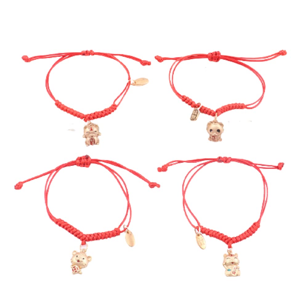 2022 Year of the Tiger Red String Bracelet - Chinese Zodiac Lucky Charm with Bling Tiger Pendant, New Year Jewelry Gift for Birthday, Feng Shui & Good Fortune - Perfect for Chinese New Year, Birthday Gifts & Spiritual Protection