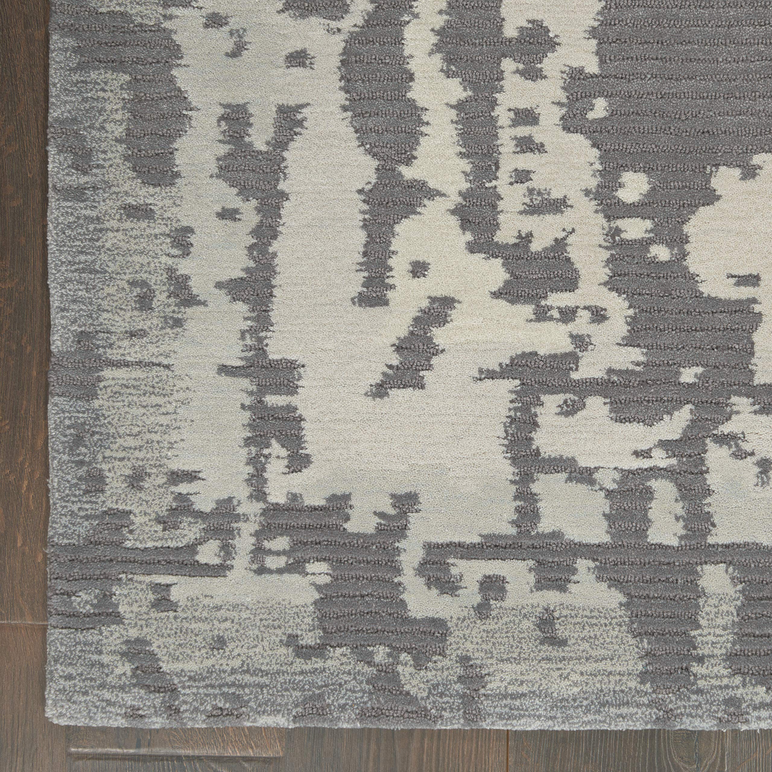 Nourison Symmetry Distressed Grey/Beige 8'6