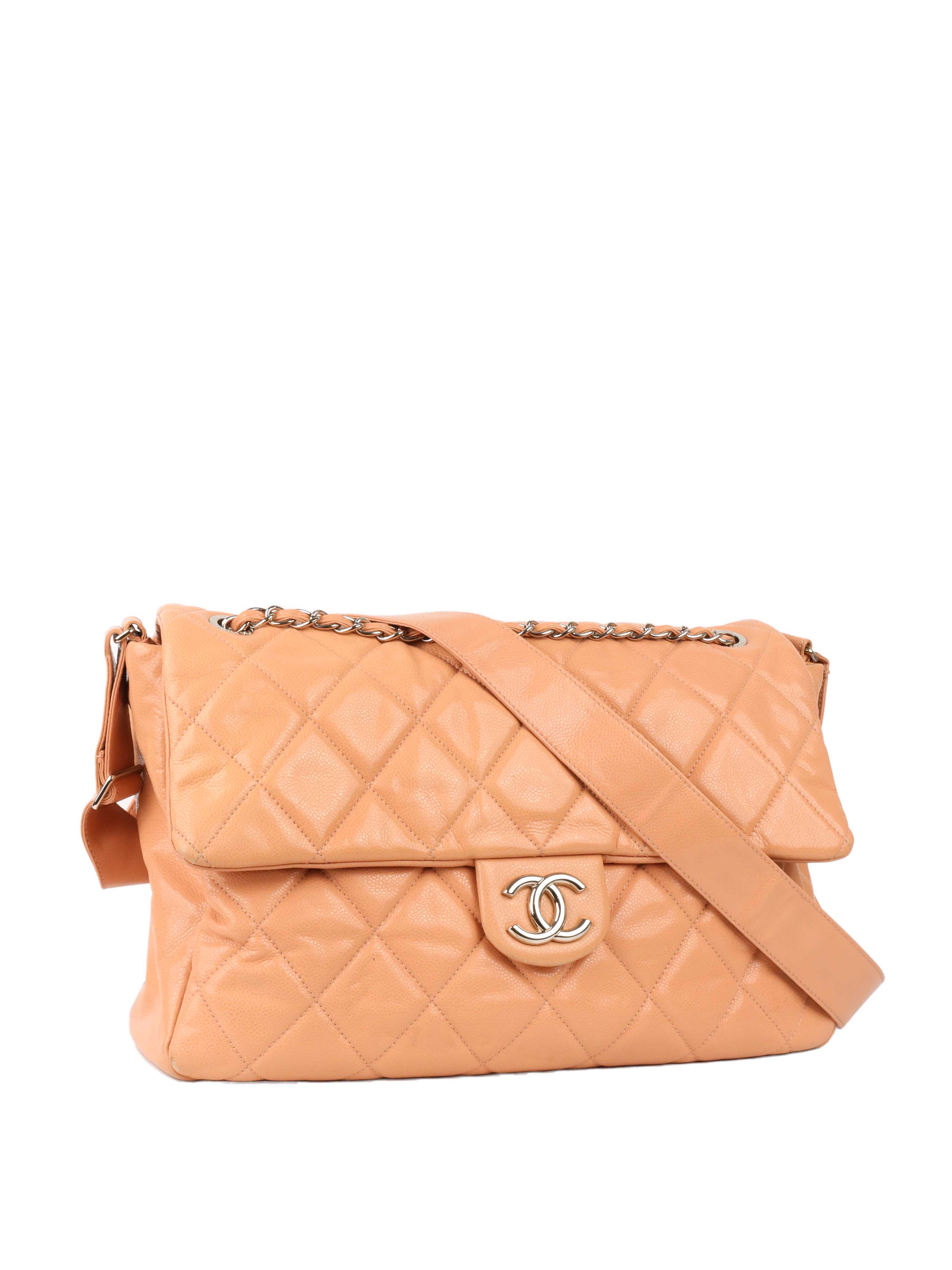 Chanel Patent Salmon Leather Shoulder Bag for Women - Luxury Designer Handbag for Evening Parties, Date Nights & Special Occasions