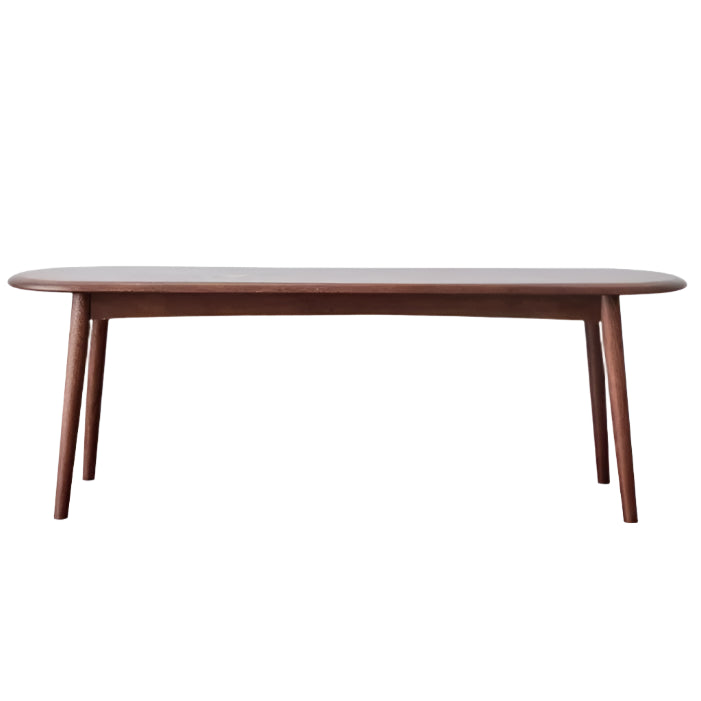 Solid Oak & Black Walnut Nordic Style Long Bench - Handcrafted Wooden Entryway, Dining, or Bedroom Bench for Home Decor