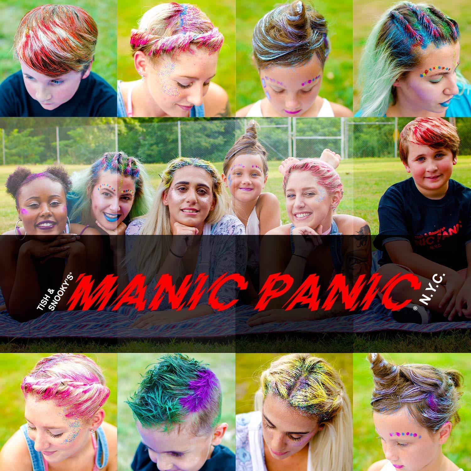 Manic Panic Glam Gold Hair Color Gel - Semi-Permanent Washable Hair Dye for Kids & Adults | Vibrant Gold Styling Gel for Parties, Halloween & Cosplay