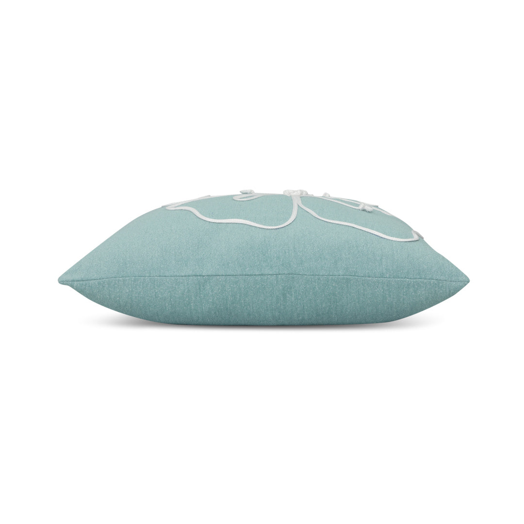 Premium Hibiscus Mist Indoor/Outdoor Decorative Square Pillow - Perfect for Sofa, Bed, Patio & Garden Decor