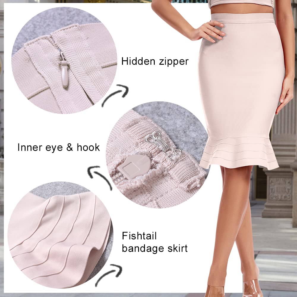 Mermaid Fishtail High Waist Pencil Skirt for Party & Office