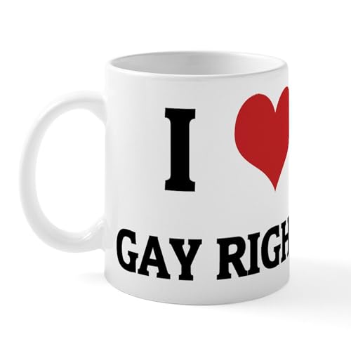 White - I Love Gay Rights Mug