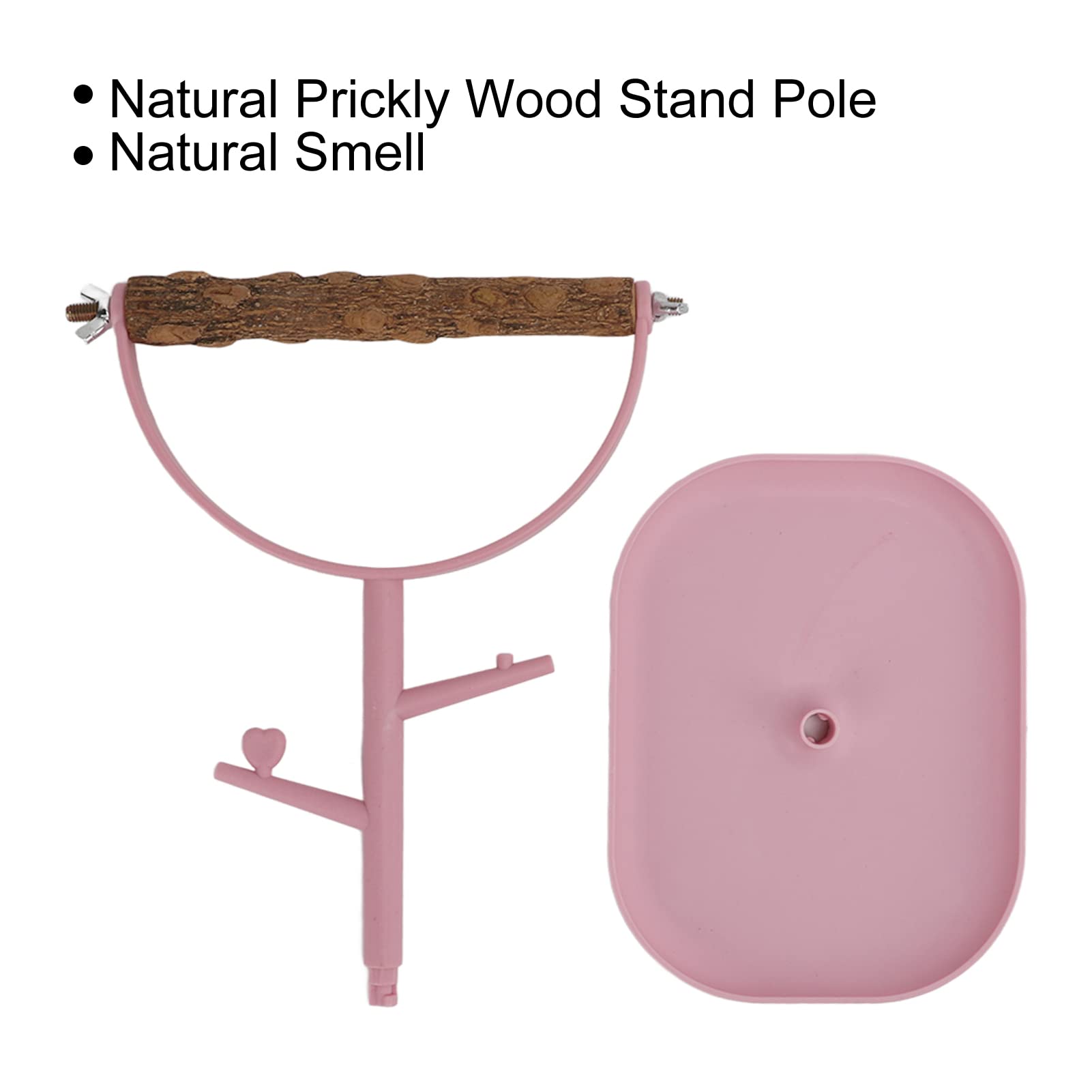 Wooden Bird Play Stand for Small & Medium Parrots - Cockatiel, Conure, Parakeet & Finch Training Perch with Ladder & Play Gym | Perfect for Home, Office & Bird Training Sessions
