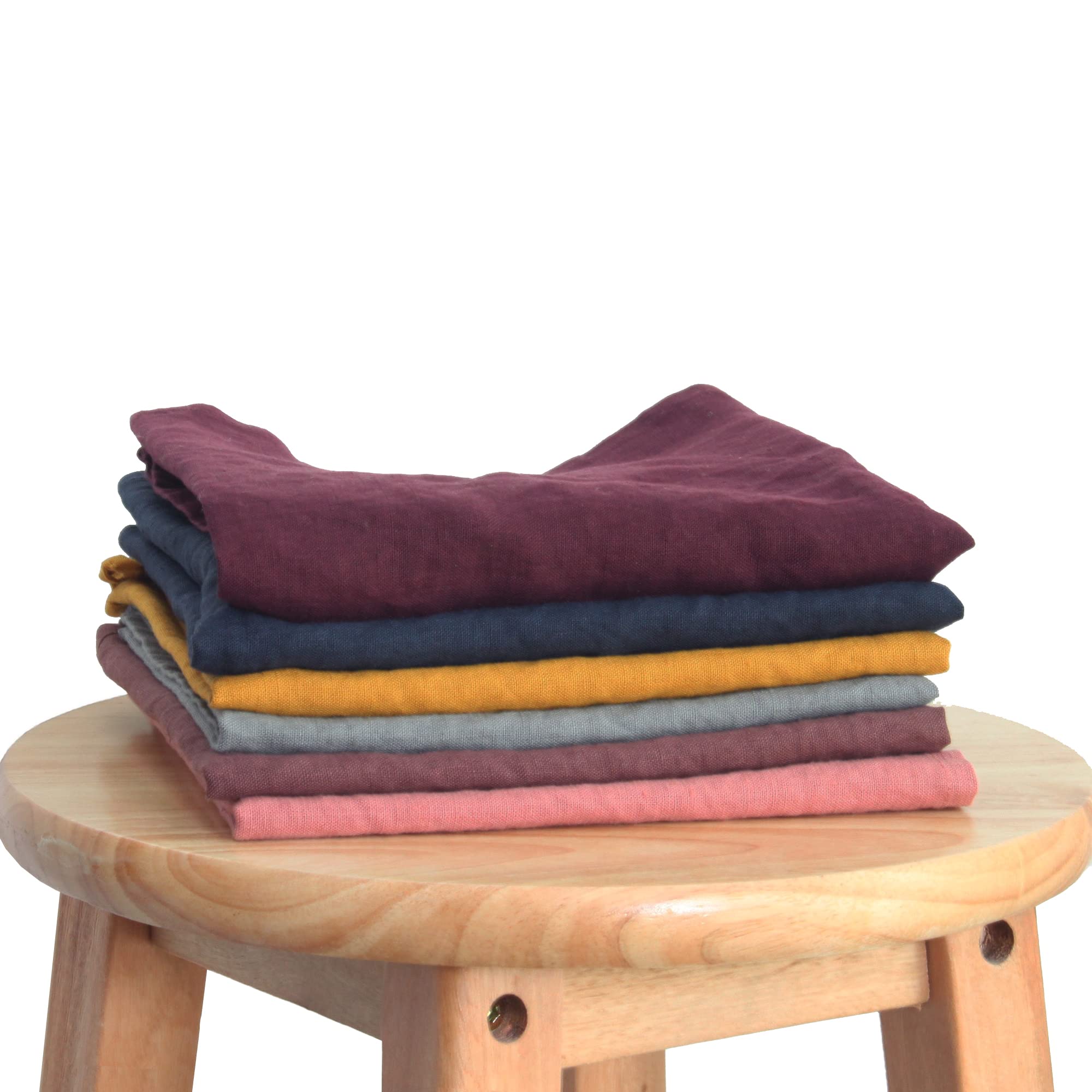 Premium 100% European Flax Linen Kitchen Towels Set of 6 (14