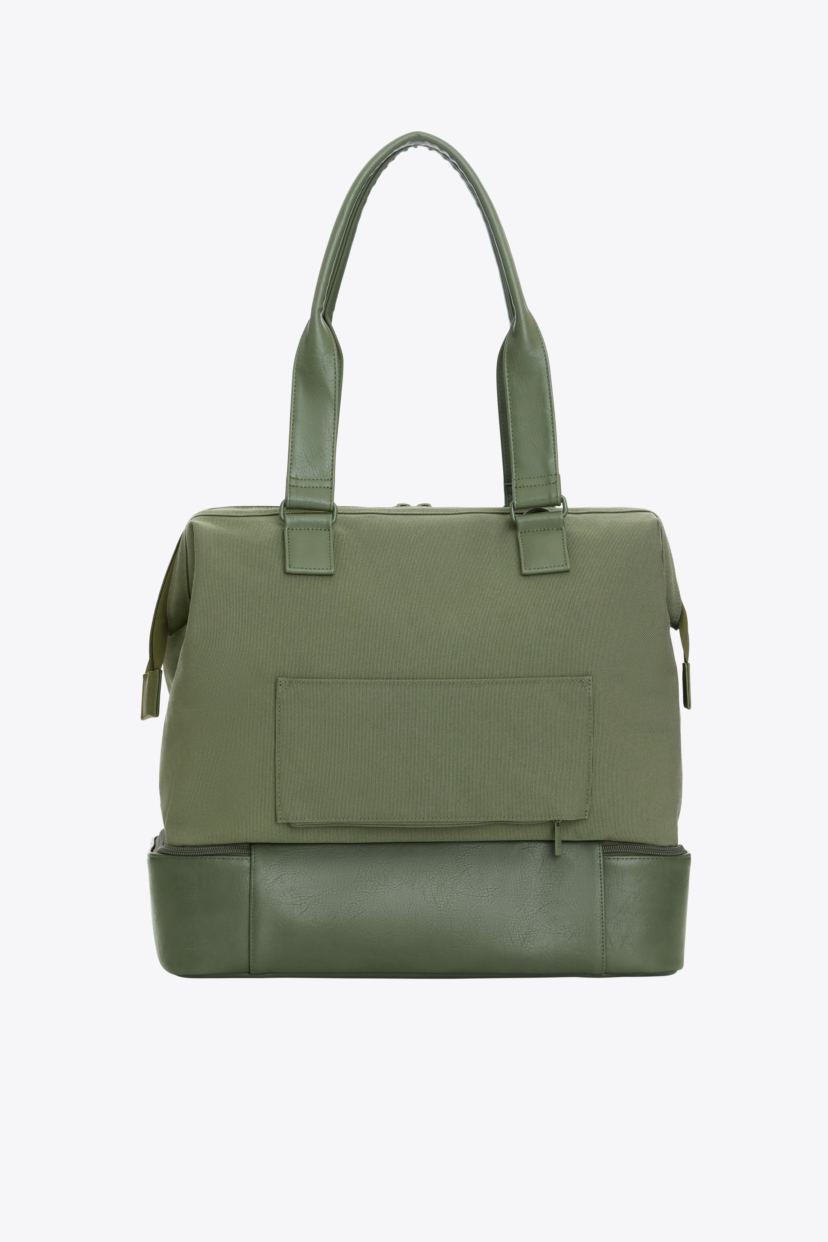 Mini Weekender Bag in Olive Green - Perfect for Travel, Gym & Weekend Getaways | Lightweight & Durable Carry-On Tote