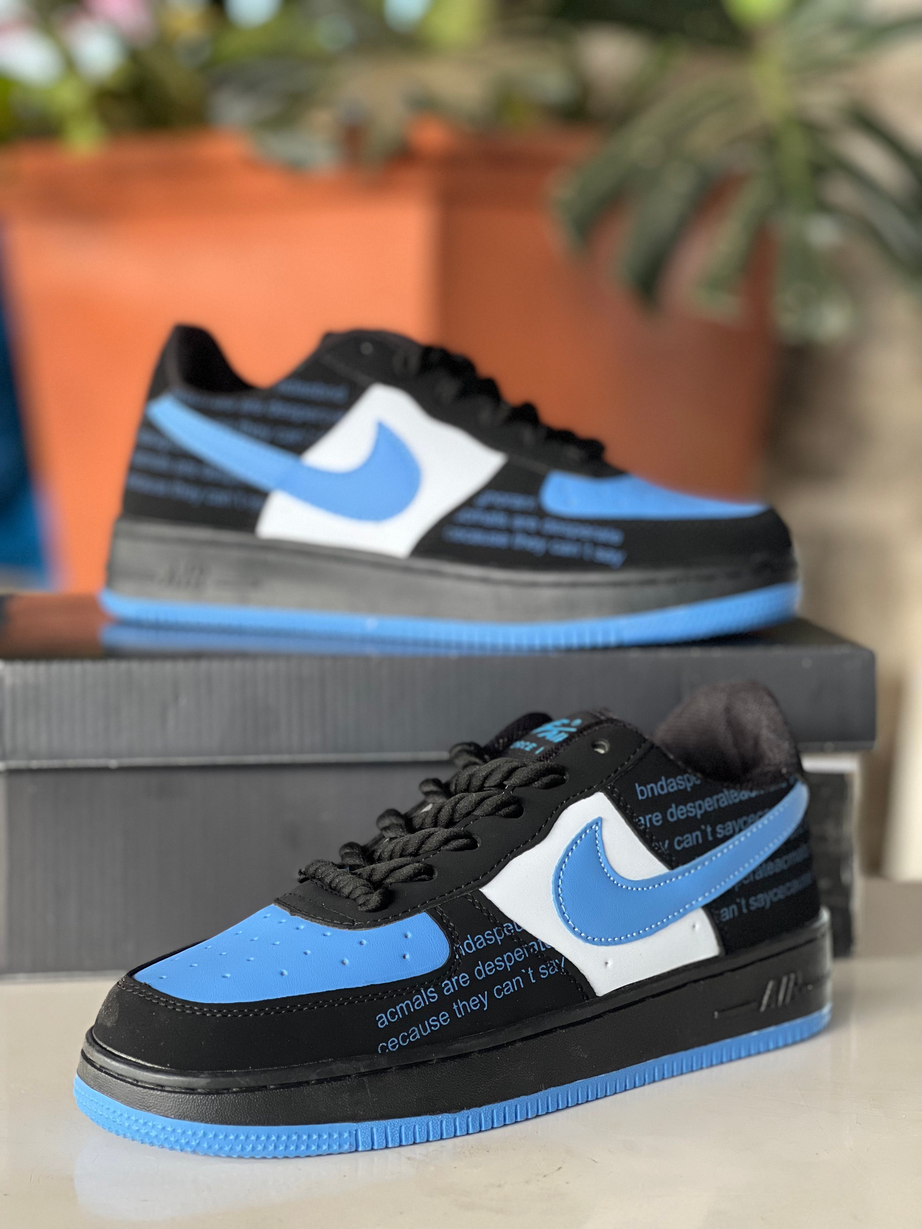 Nike Air Force 1 Suede Sneakers for Men - Classic Blue Casual Shoes - Perfect for Streetwear, Everyday Wear & Sneaker Collection