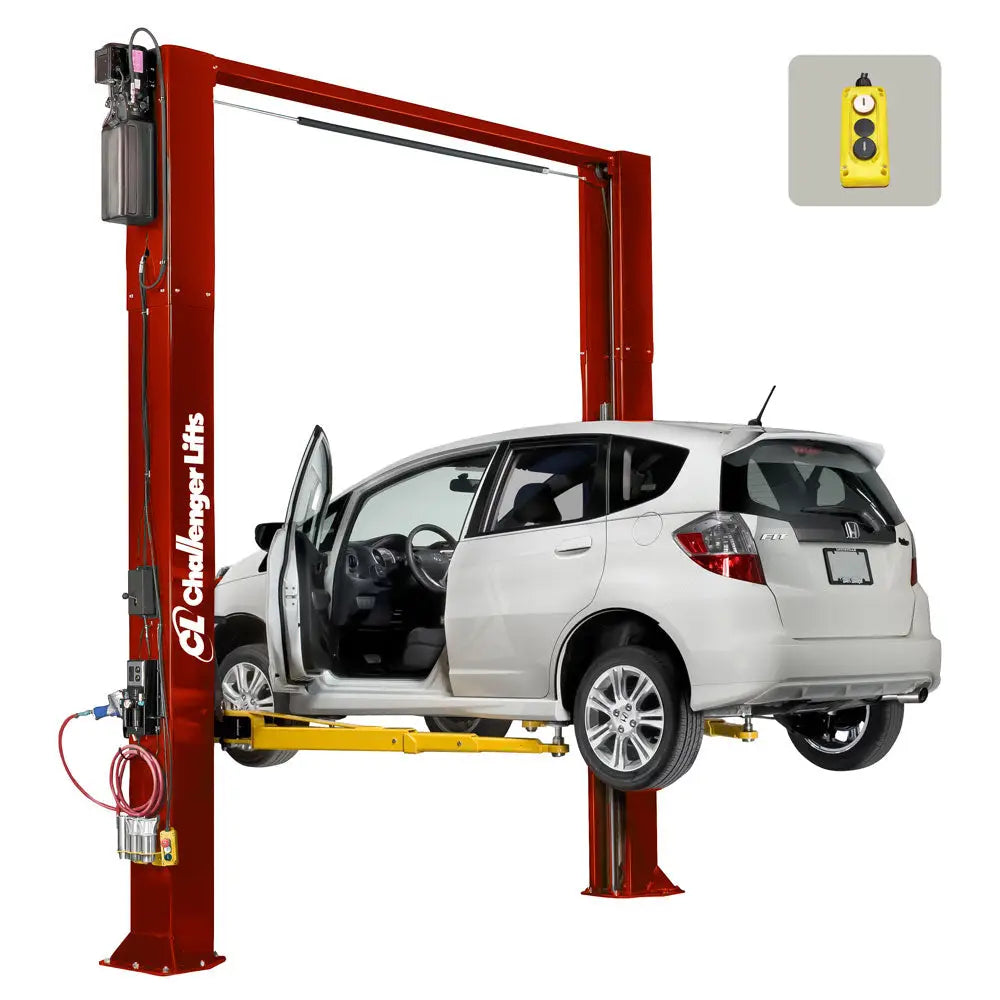 Challenger CL10AV3 DPC Versymmetric 2 Post Car Lift with Dual Pendant Control - 10,000 lbs Capacity for Auto Repair Shops & Home Garages