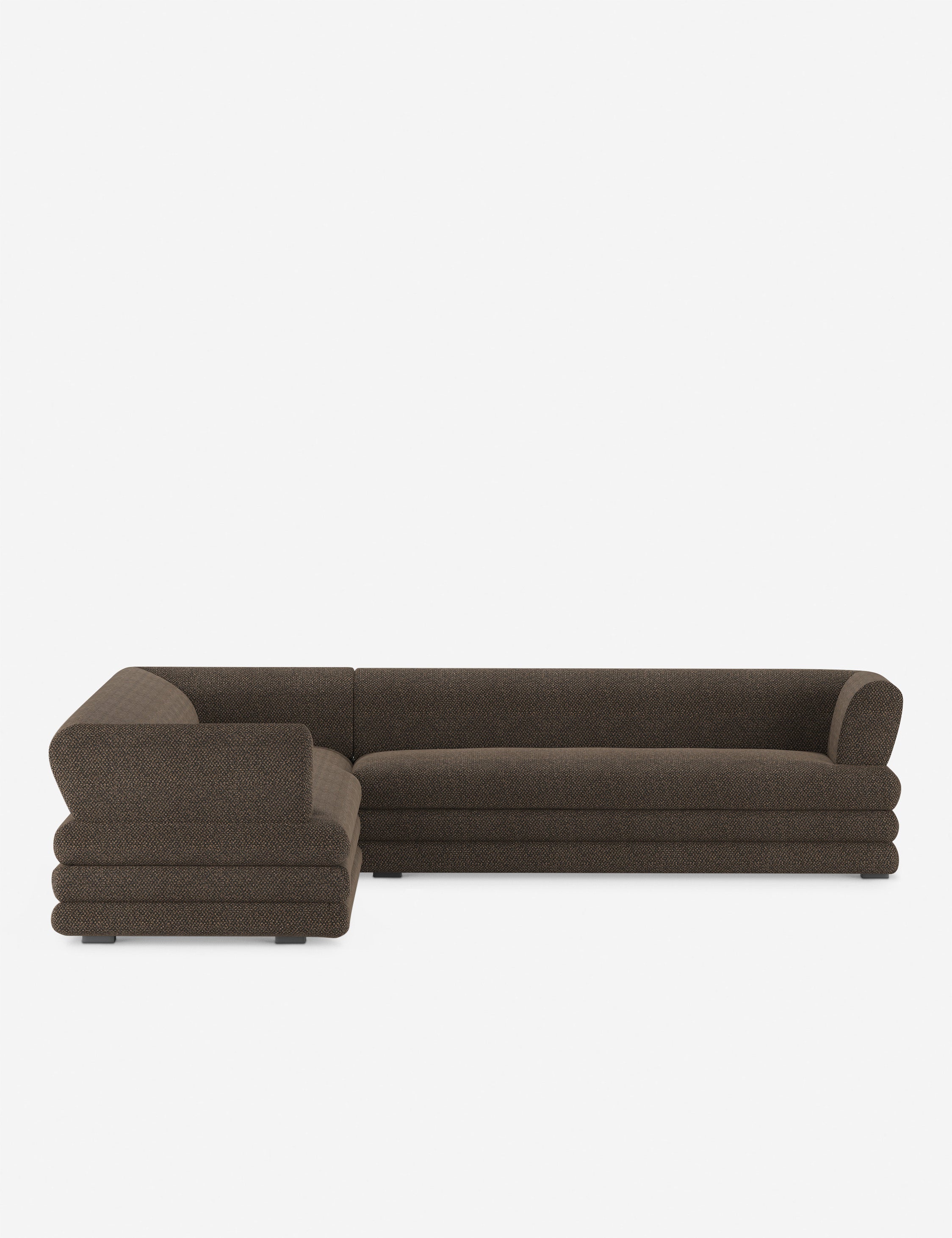 Babs Corner Sectional Sofa by Sarah Sherman Samuel - Modern L-Shaped Couch for Living Room, Lounge & Family Room - Comfortable Fabric Upholstery with Reversible Chaise
