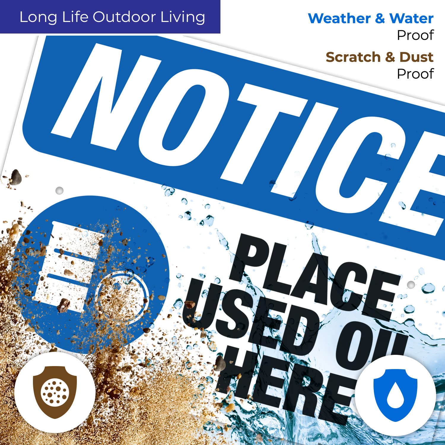 OSHA Compliant 'Place Used Oil Here' Sign - 18x24 Inch Rust-Free Aluminum Safety Sign - Fade Resistant for Indoor/Outdoor Use - Made in USA - Ideal for Automotive Shops, Factories & Hazardous Waste Areas