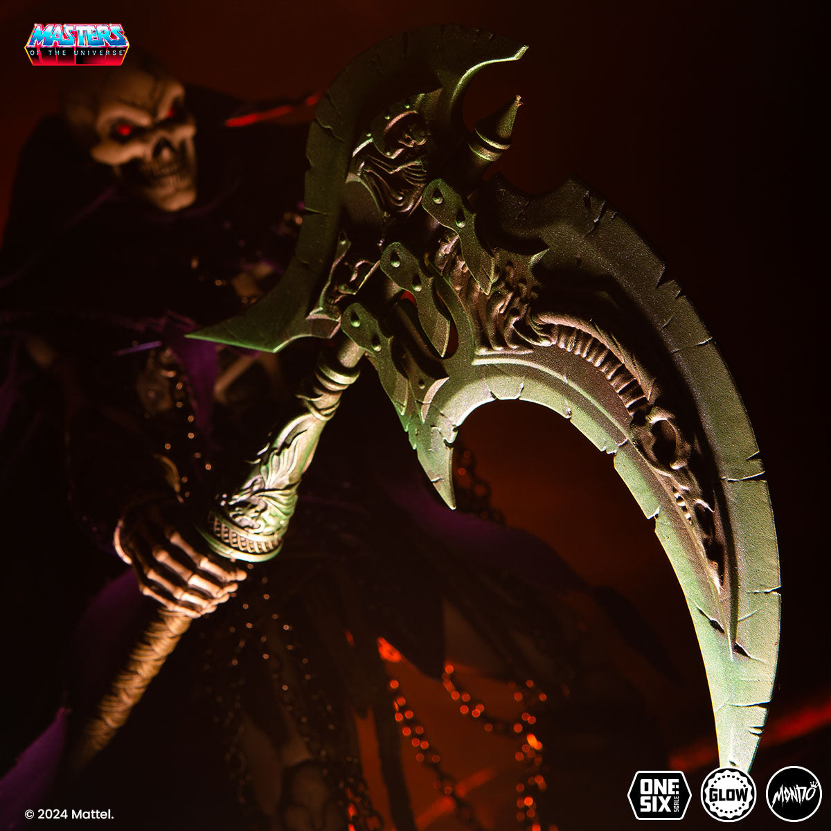Masters of the Universe Scare Glow Deluxe 1/6 Scale Action Figure - Timed Edition Collectible for Display & Role Play | Perfect for Fans, Collectors, and Home Decor
