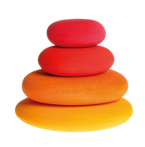 Grimms Dream Pebbles - Natural Wooden Building Blocks for Kids, Montessori Educational Toys | Perfect for Creative Play, Home Decor & Sensory Development
