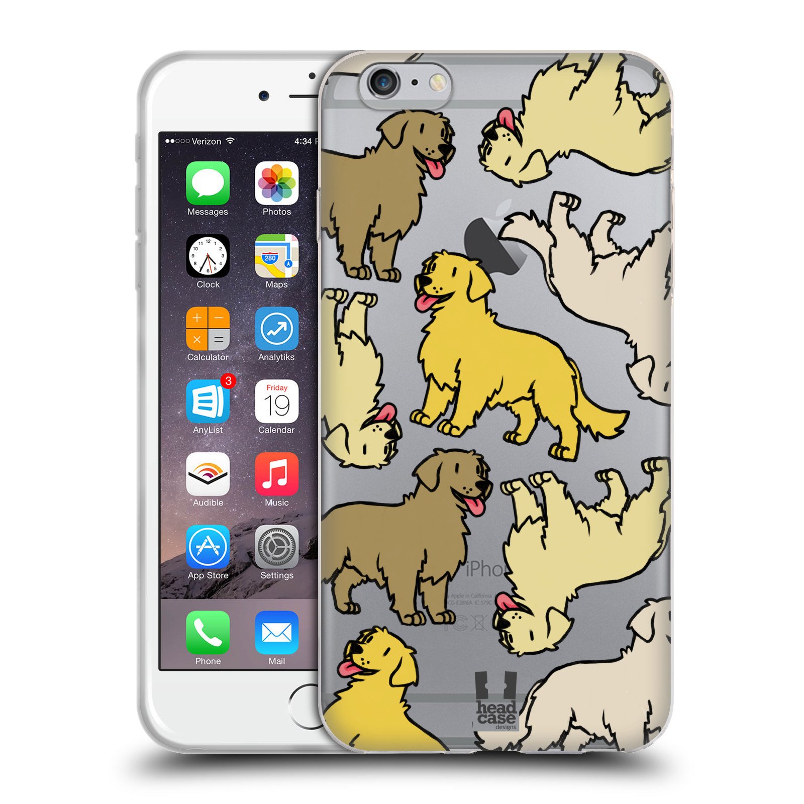 Golden Retriever Dog Breed Soft Gel Phone Case for iPhone 6 Plus/6s Plus - Cute Protective Cover with Anti-Slip Grip - Perfect for Dog Lovers & Outdoor Activities