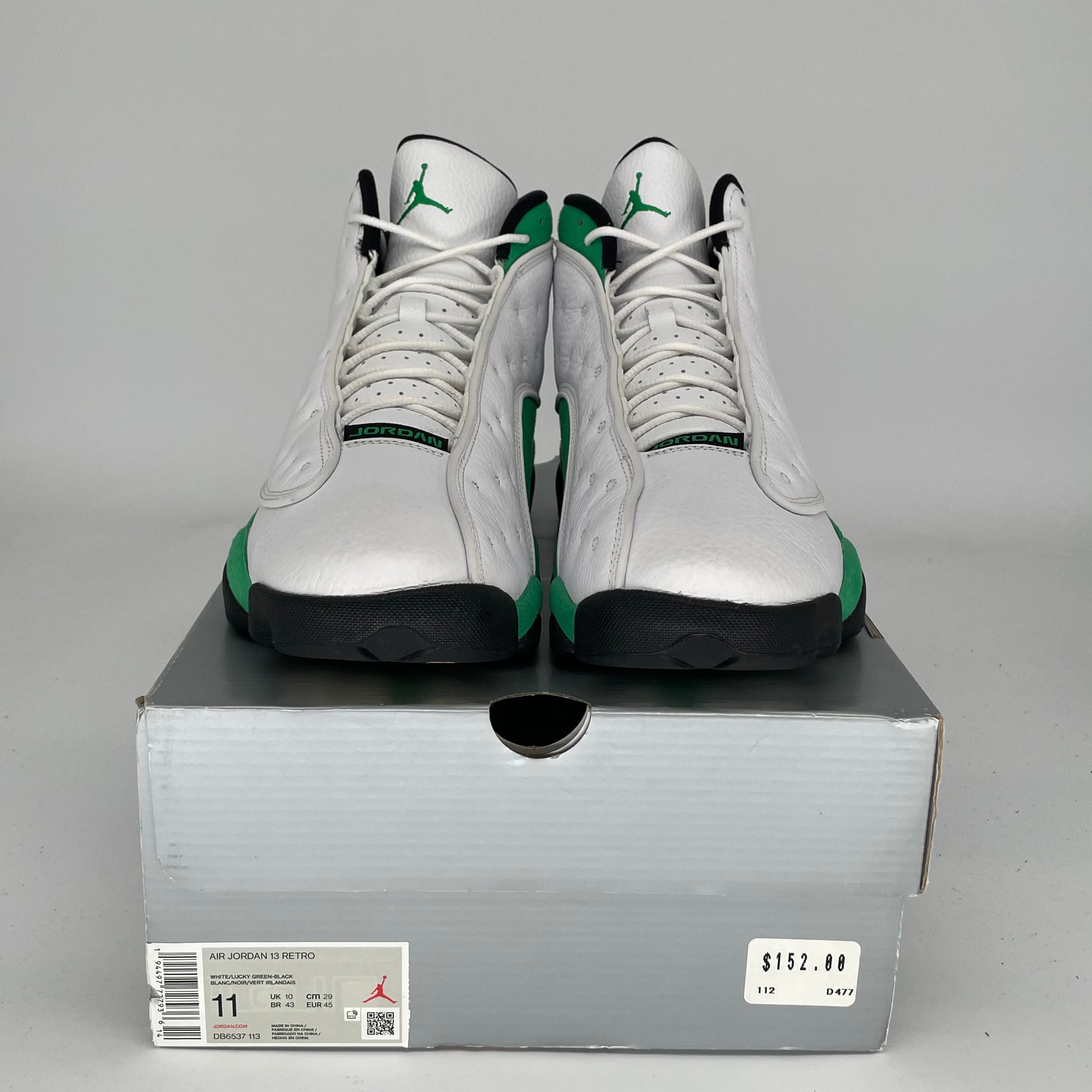 AIR JORDAN 13 Retro Lucky Green Basketball Shoes Men's Size 11 DB6537-113 - Perfect for Streetwear & Court Performance