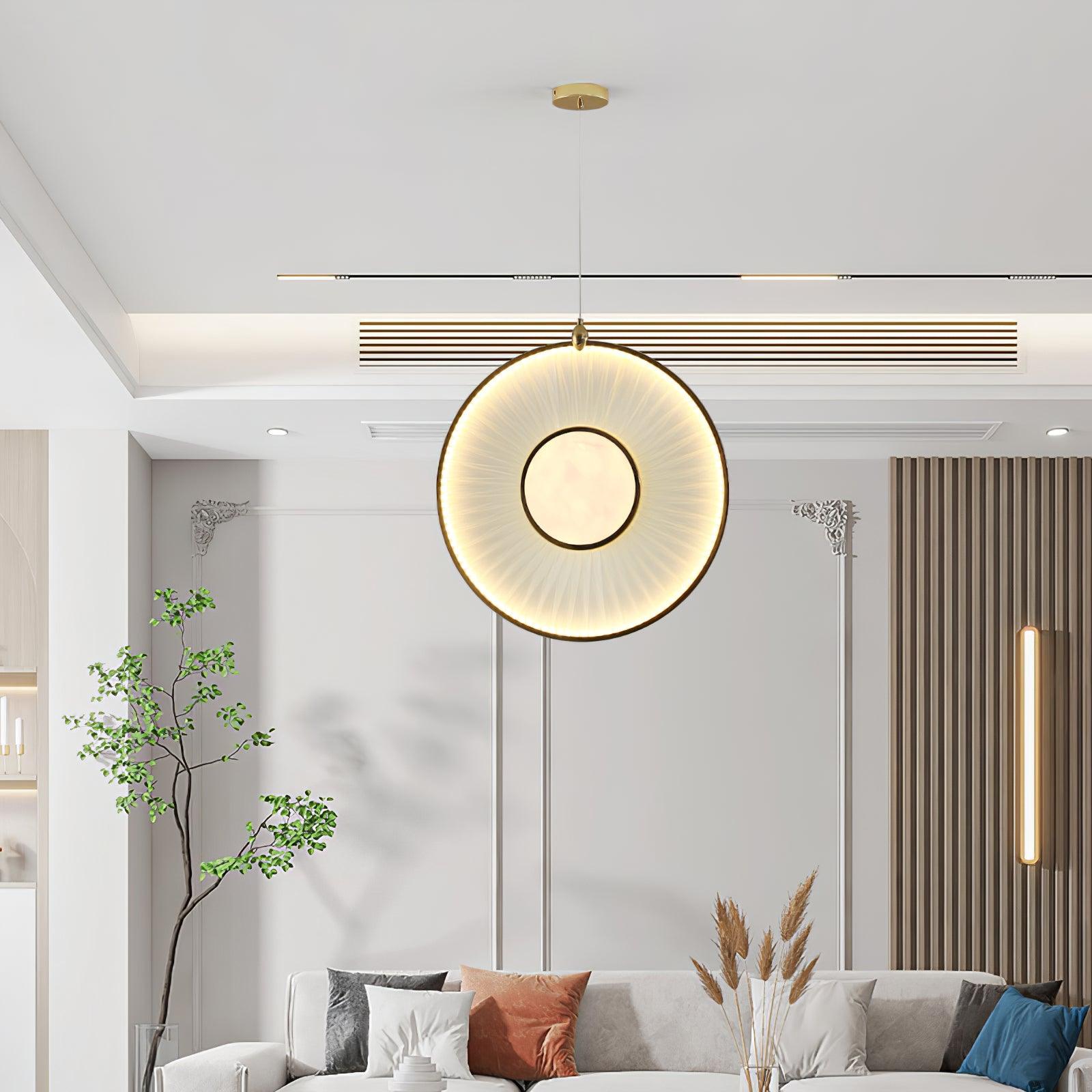 Dix Heures Modern Pendant Light - Elegant Hanging Chandelier for Dining Room, Kitchen Island & Bedroom Lighting | Energy Efficient LED Ceiling Fixture