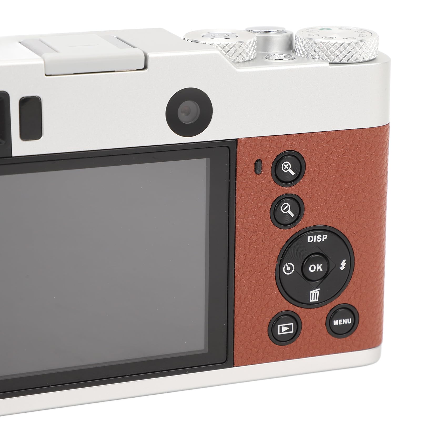 48MP 5K Professional Vlogging Camera with Flip Screen - 4K Video Recording Digital Camera for YouTube, Travel & Home Vlogging (Brown) - Perfect for Content Creators, Travel Bloggers & Family Memories