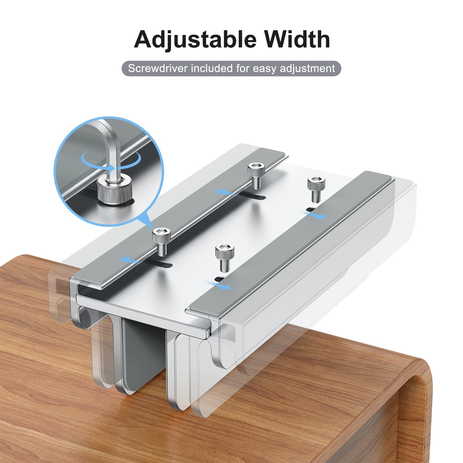 Aluminum Vertical Laptop Stand - Adjustable 3-in-1 Ergonomic Holder for MacBook Pro/Air, Dell, HP, Lenovo (Up to 17.3