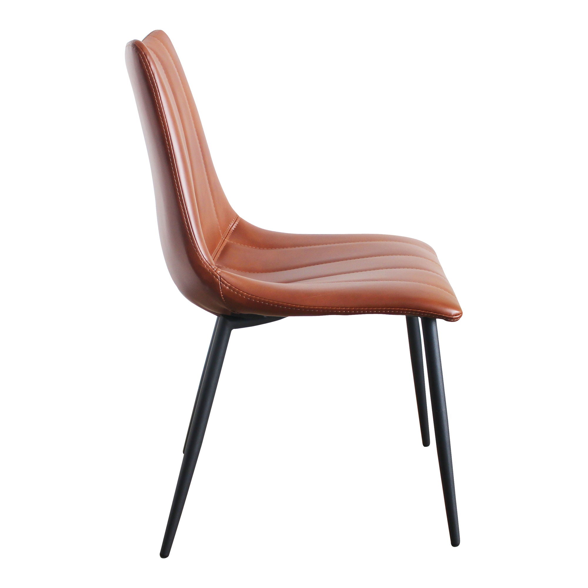 Alibi Modern Brown Dining Chairs (Set of 2) - Sturdy Wooden Kitchen Chairs for Dining Room, Breakfast Nook, and Restaurant Use